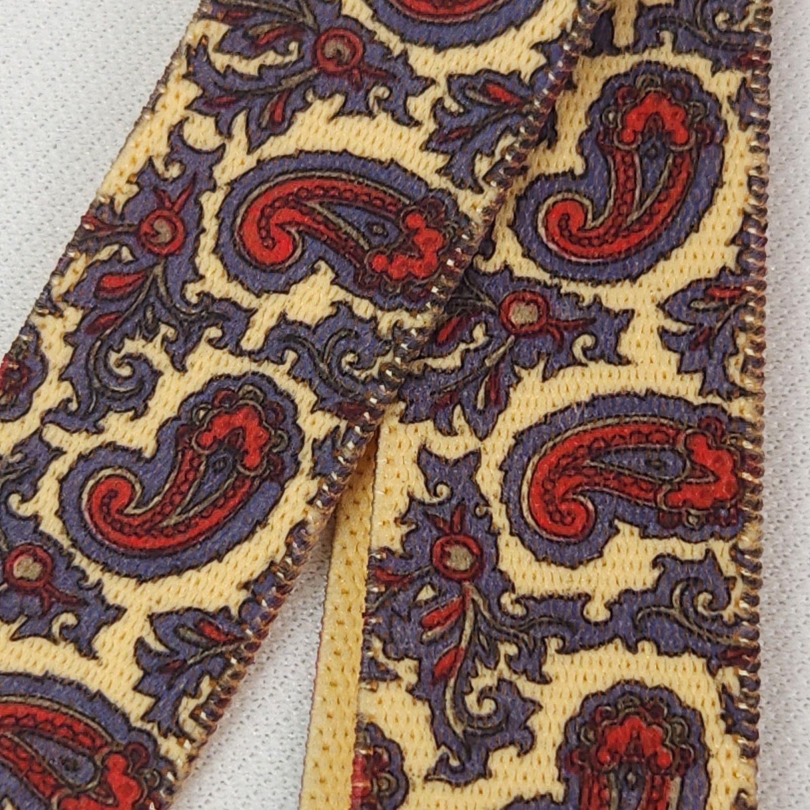 Vintage Vintage Clip On Suspenders West Germany X Paisley Gold Red Size ONE SIZE - 6 Thumbnail