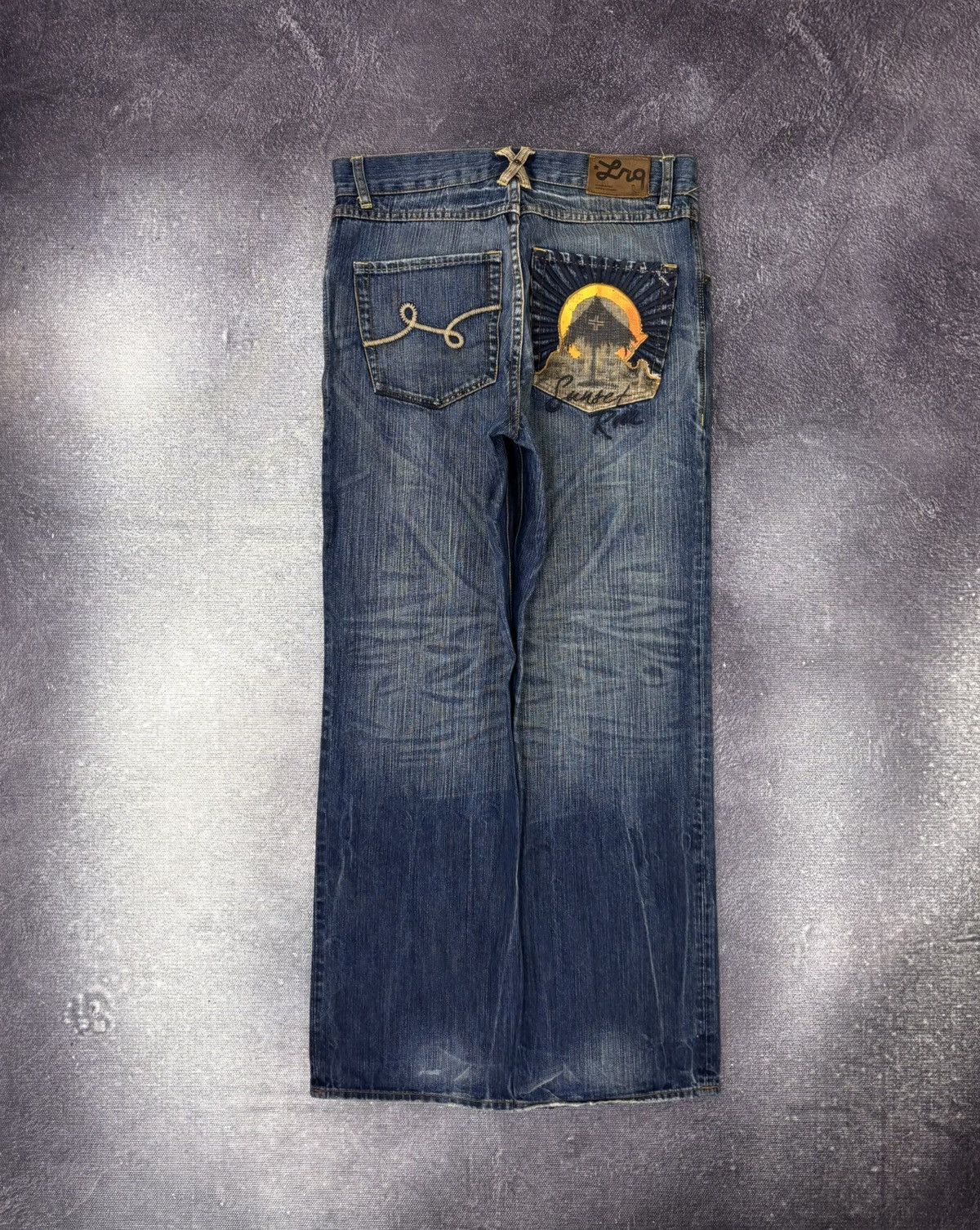 LRG Vintage Lifted Research Group LRG Blue Baggy Denim Jeans Size US 32 / EU 48 - 1 Thumbnail