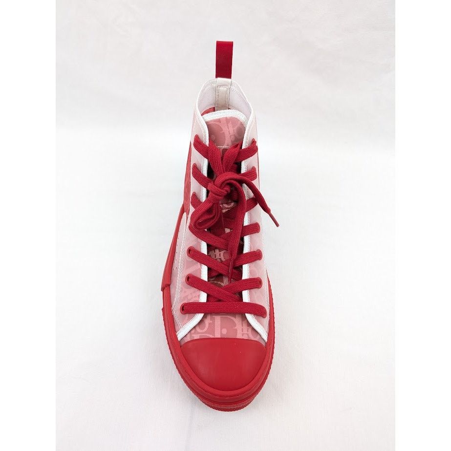Dior o1rshd1 B23 High-Top Oblique Sneakers in Bordeaux/Ro Size US 8 / EU 41 - 7 Thumbnail