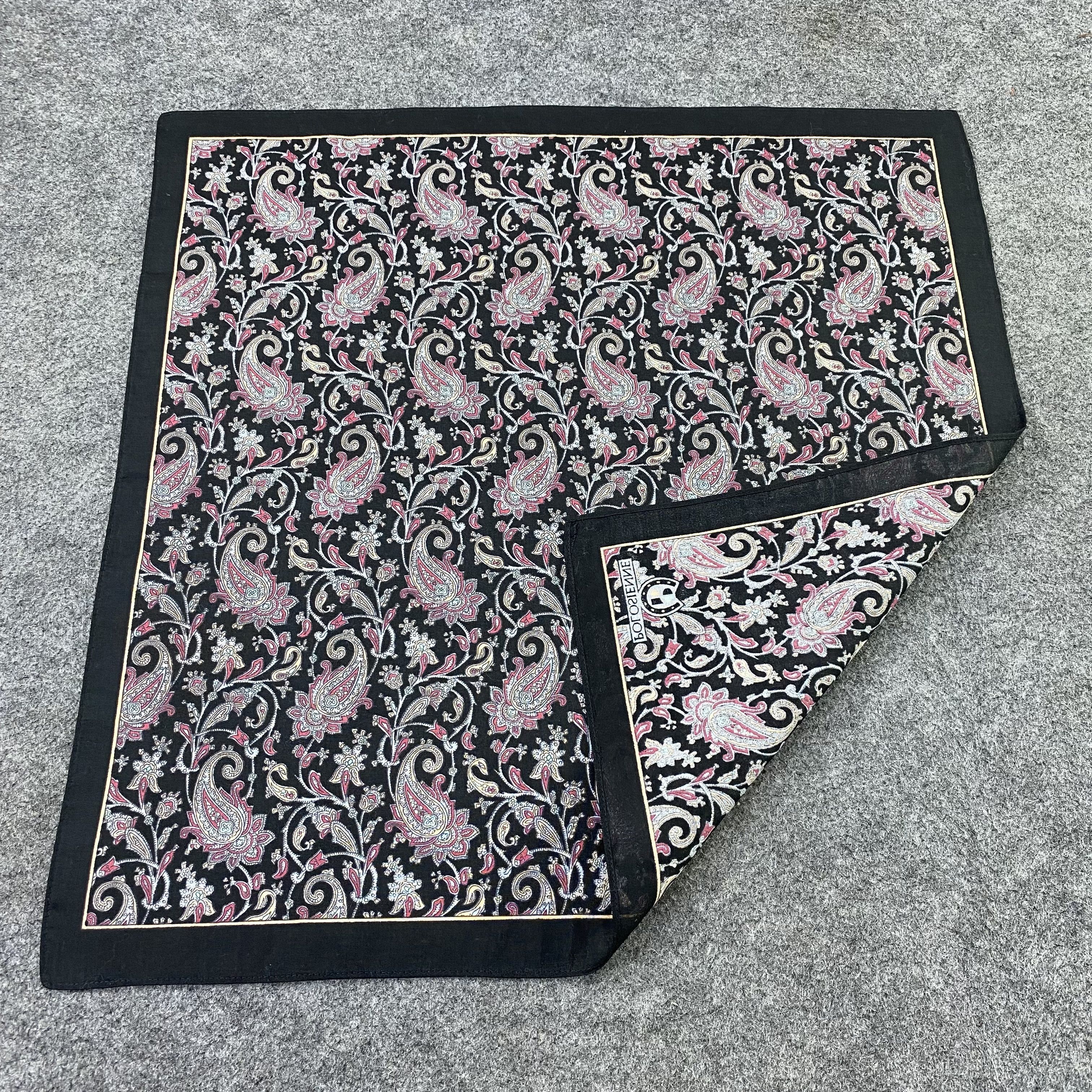 Designer POLOSIENNE handkerchief bandana handky paisley-B1440 Size ONE SIZE - 5 Thumbnail