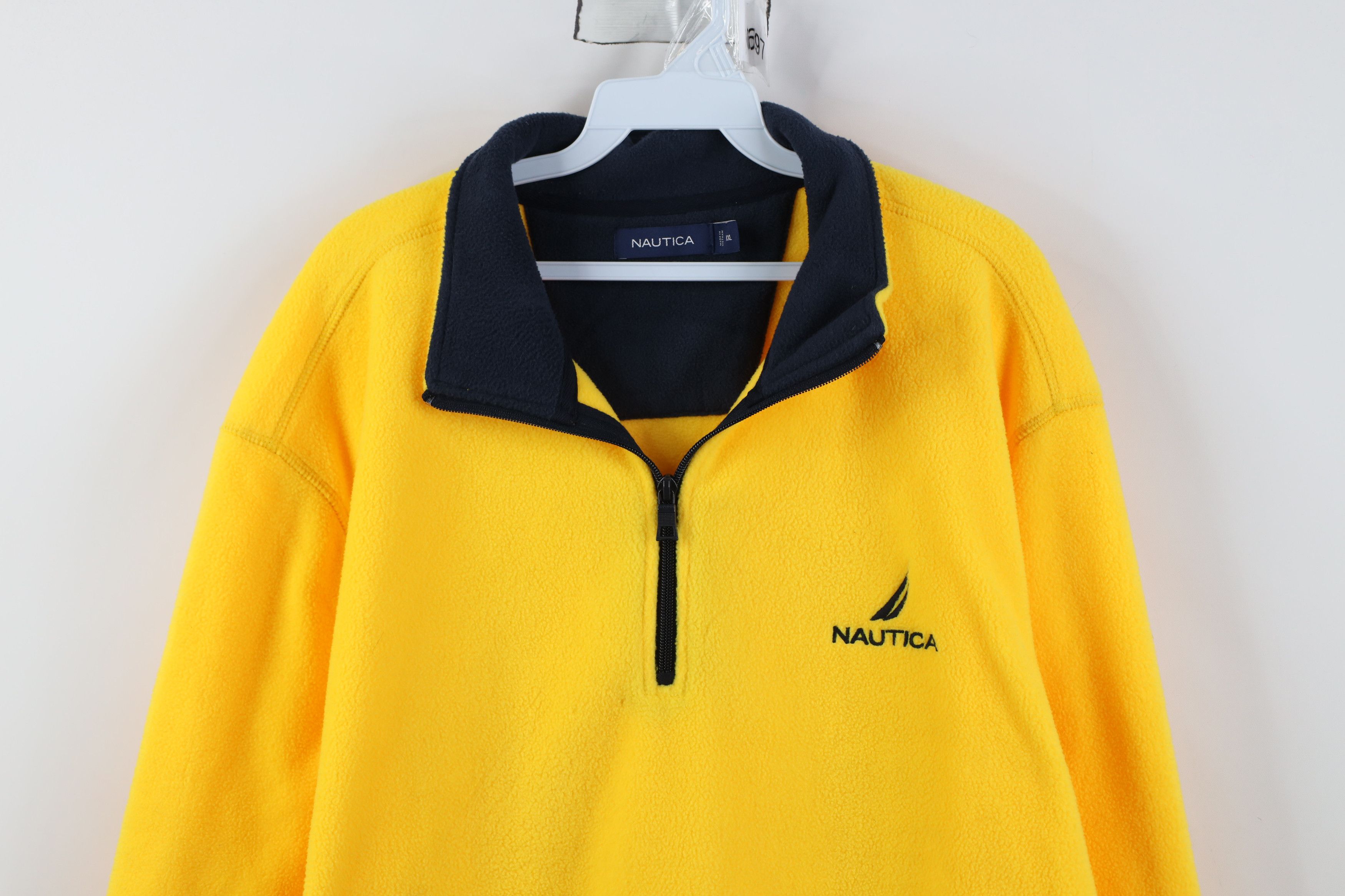 Nautica Vintage 90s Y2K Nautica 1/4 Half Zip Fleece Pullover Sweater Size US XXL / EU 58 / 5 - 2 Thumbnail