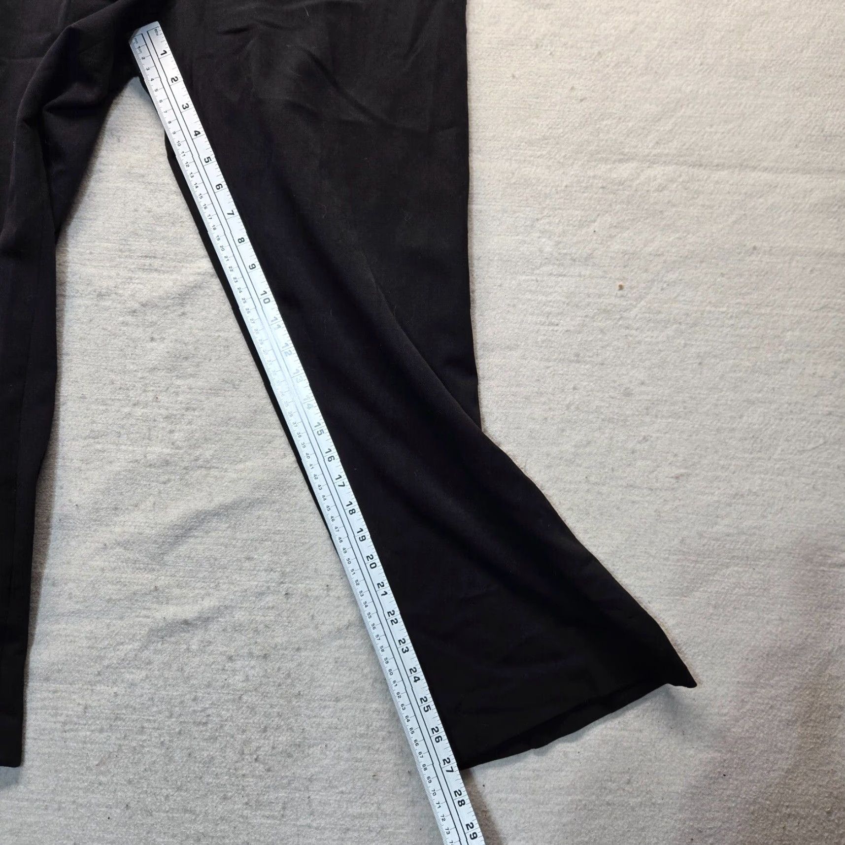 Vintage Rafaella Solid Black Dress Business Pants Rayon Adult Women's Size 10 Pants Size 32" / US 10 / IT 46 - 6 Thumbnail