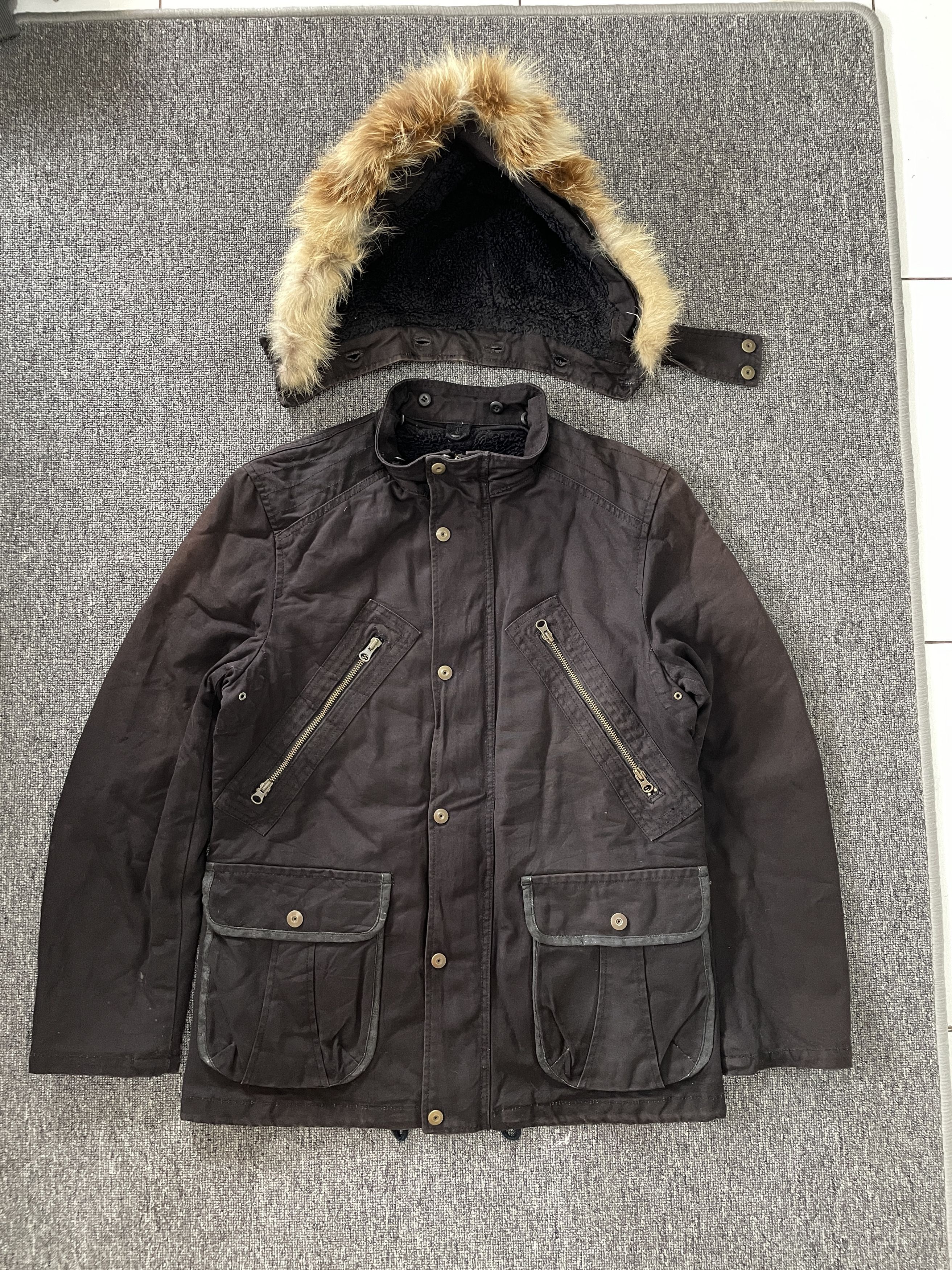 PPFM Archive PPFM Fur Trimmed Hood Gothic Punk Jacket Y2K LGB Size US L / EU 52-54 / 3 - 5 Thumbnail