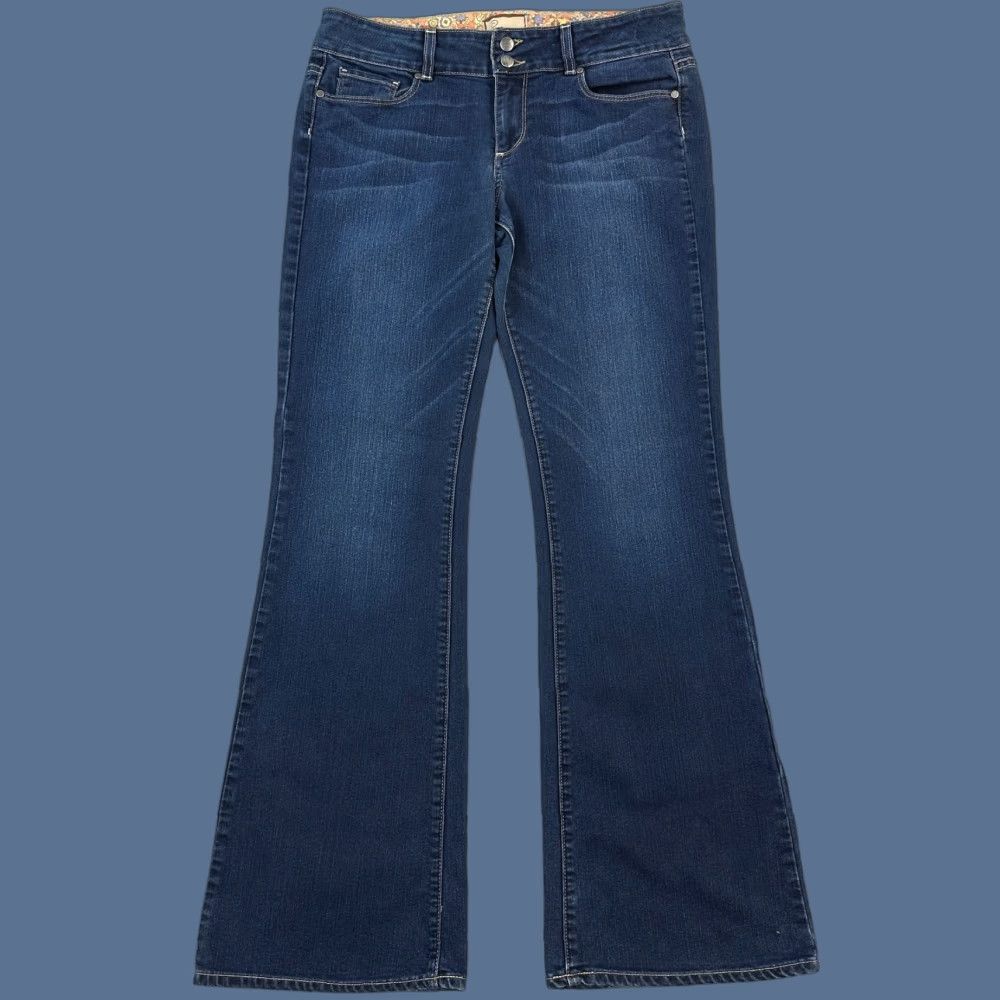 Paige Paige Jeans Women's 30 32x32 Dark Wash Premium Denim H.H Bootcut Stretch USA Y2K Jeans Size 30" / US 8 / IT 44 - 1 Thumbnail