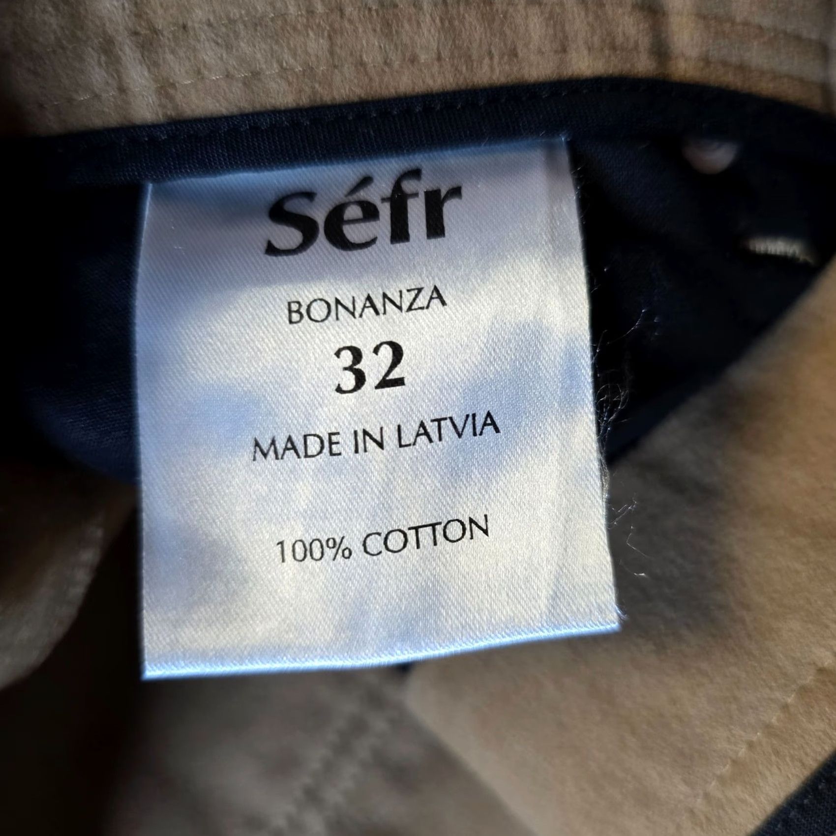 Vintage Sefr Pants Mens 32 Beige Tan Bonanza Trousers Heavy Capsule Minimalist Casual Khakis Straight Leg 33in Inseam Mens Regular Vintage No Size 24" / US 00 / IT 34 - 5 Thumbnail