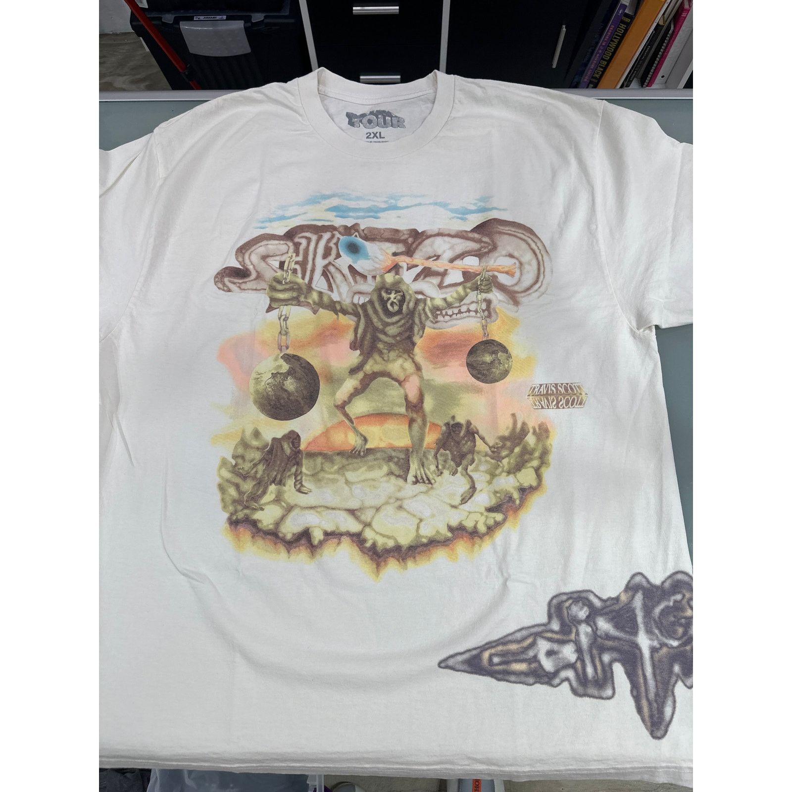 Travis Scott Travis Scott Utopia Tour Skitzo Circus Maximus Tee (2XL) Size US XXL / EU 58 / 5 - 1 Thumbnail