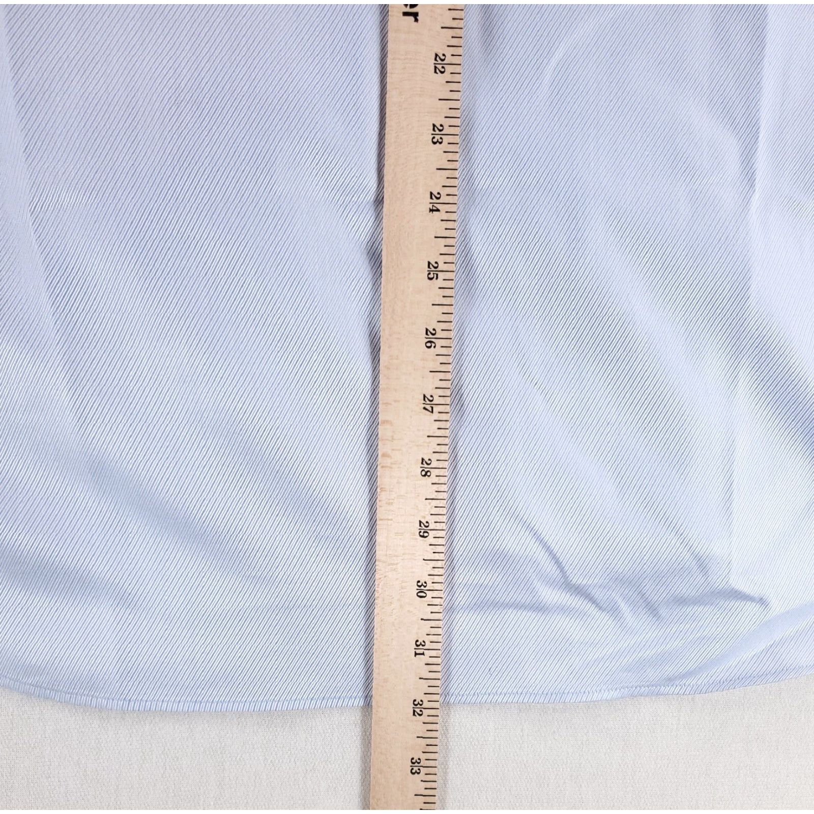 Canali VINTAGE Canali Dress Shirt Button-Up Striped Blue Long Sleeve Mens 42 / 16.5 16.5 Mens Mens, BLUE Diagonal Striped, Pinholes Size 46R - 7 Thumbnail