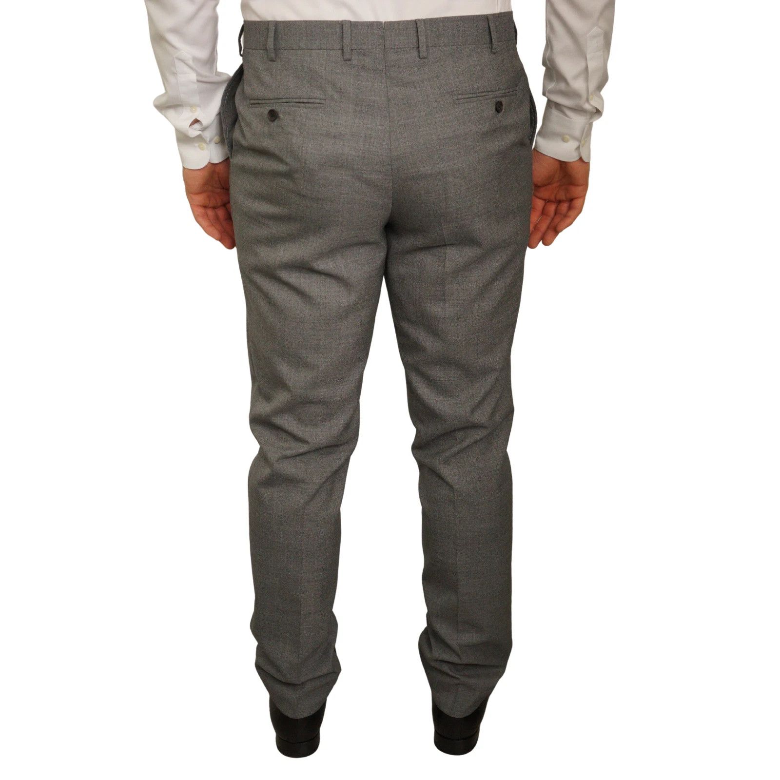 Suitsupply Men Suitsupply Suit Lazio Single Breasted Grey Wool US42 Size 42R - 8 Thumbnail