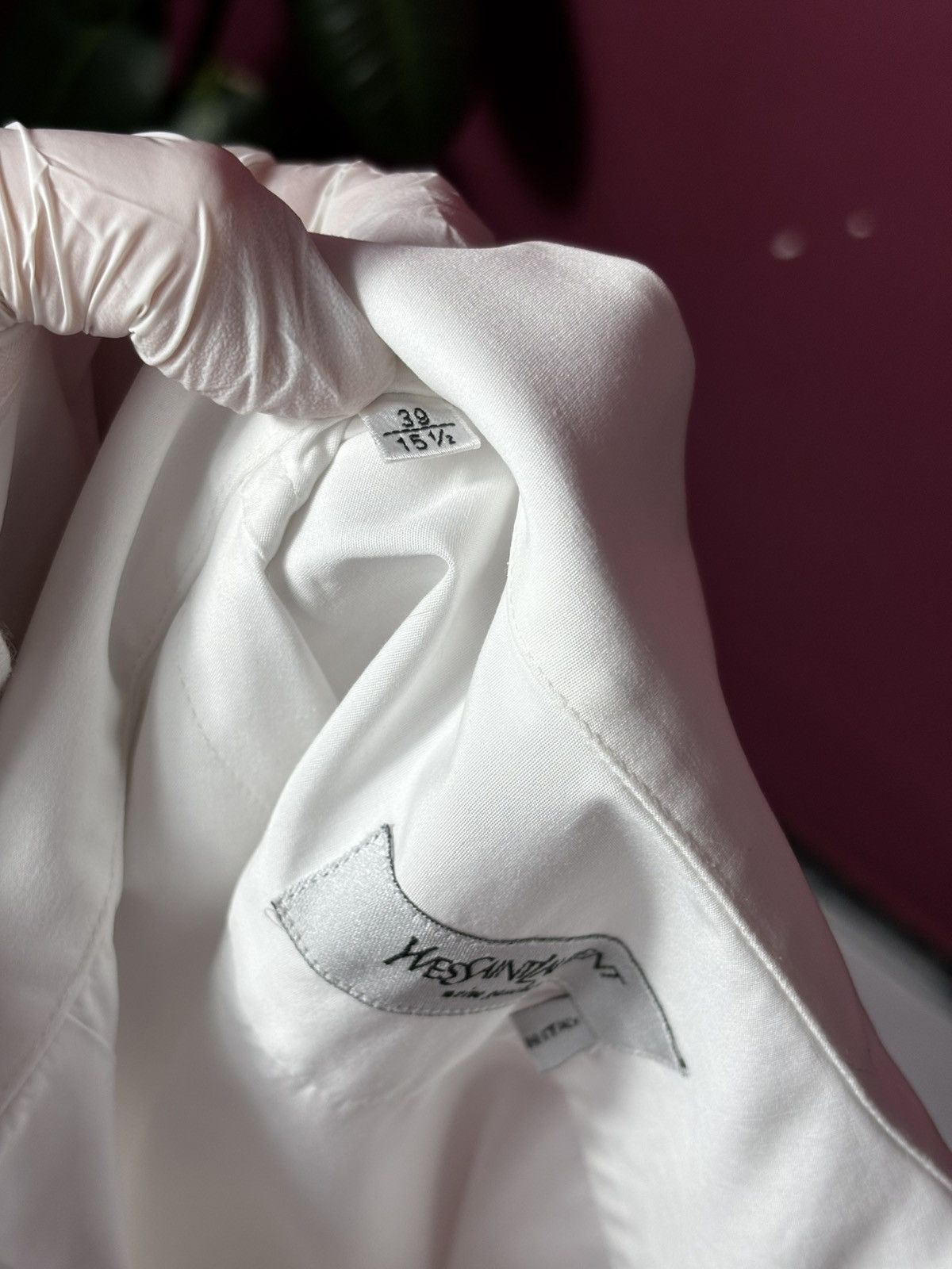 Yves Saint Laurent Yves Saint Laurent rive gauche white dress code shirt L size Size US L / EU 52-54 / 3 - 18 Thumbnail