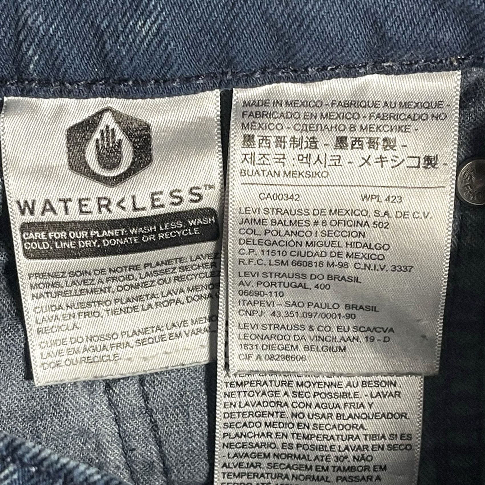 Levi's Levi’s 512 Jeans Mens 29x30 Blue Acid Wash Slim Denim Pants Taper Jeans Size US 29 - 6 Thumbnail