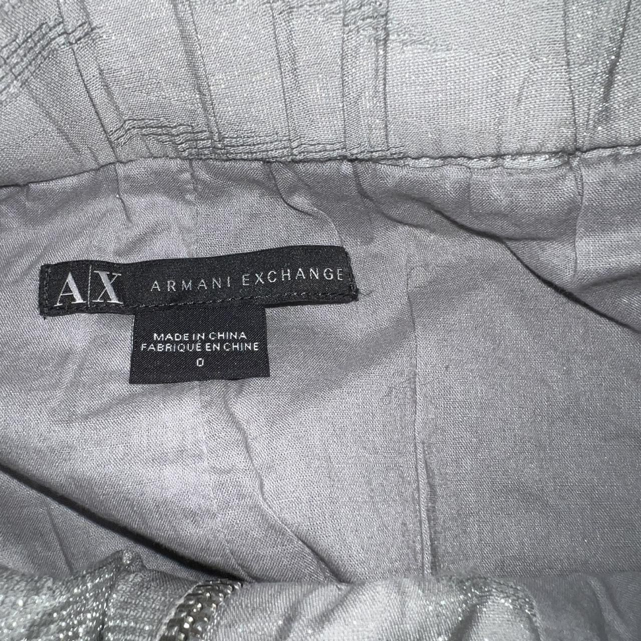 Armani Exchange Armani Exchange Zebra Metallic Print Zip Up Mini Skirt Size 25" / US 0 / IT 36 - 4 Thumbnail