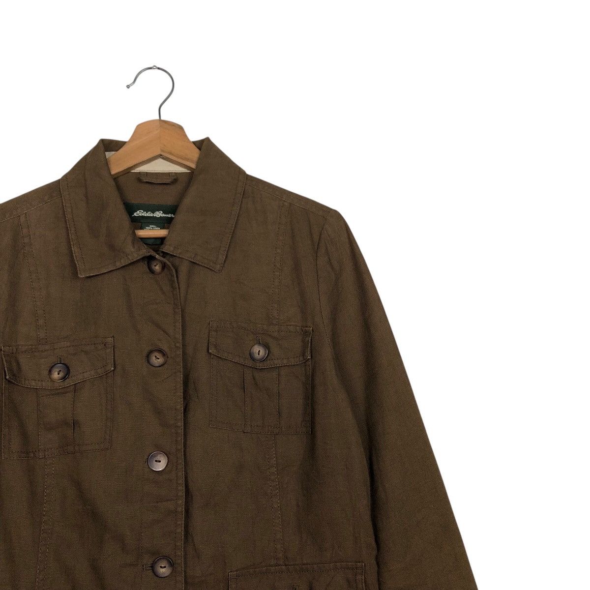 Japanese Brand × Vintage 📌Rich Brown Chore Work Jacket Eddie Bauer Issey Miyake Size US L / EU 52-54 / 3 - 7 Thumbnail