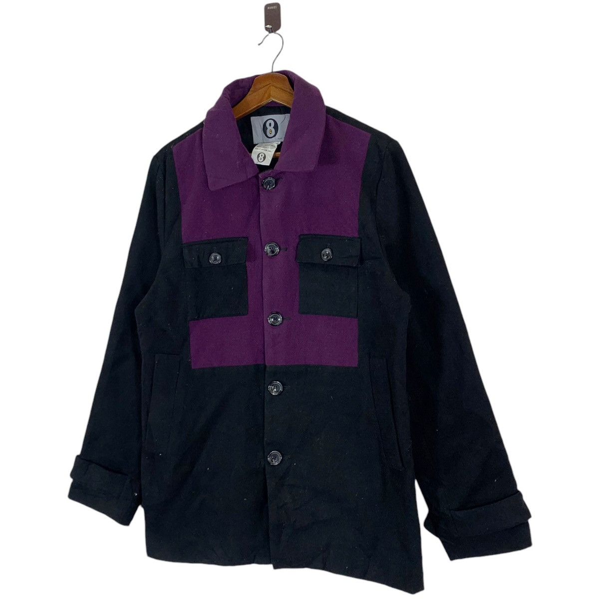 Japanese Brand × Vintage VINTAGE EIGHT GUYS FOREVER PATCH WORK BUTTON JACKET Size US M / EU 48-50 / 2 - 2 Thumbnail