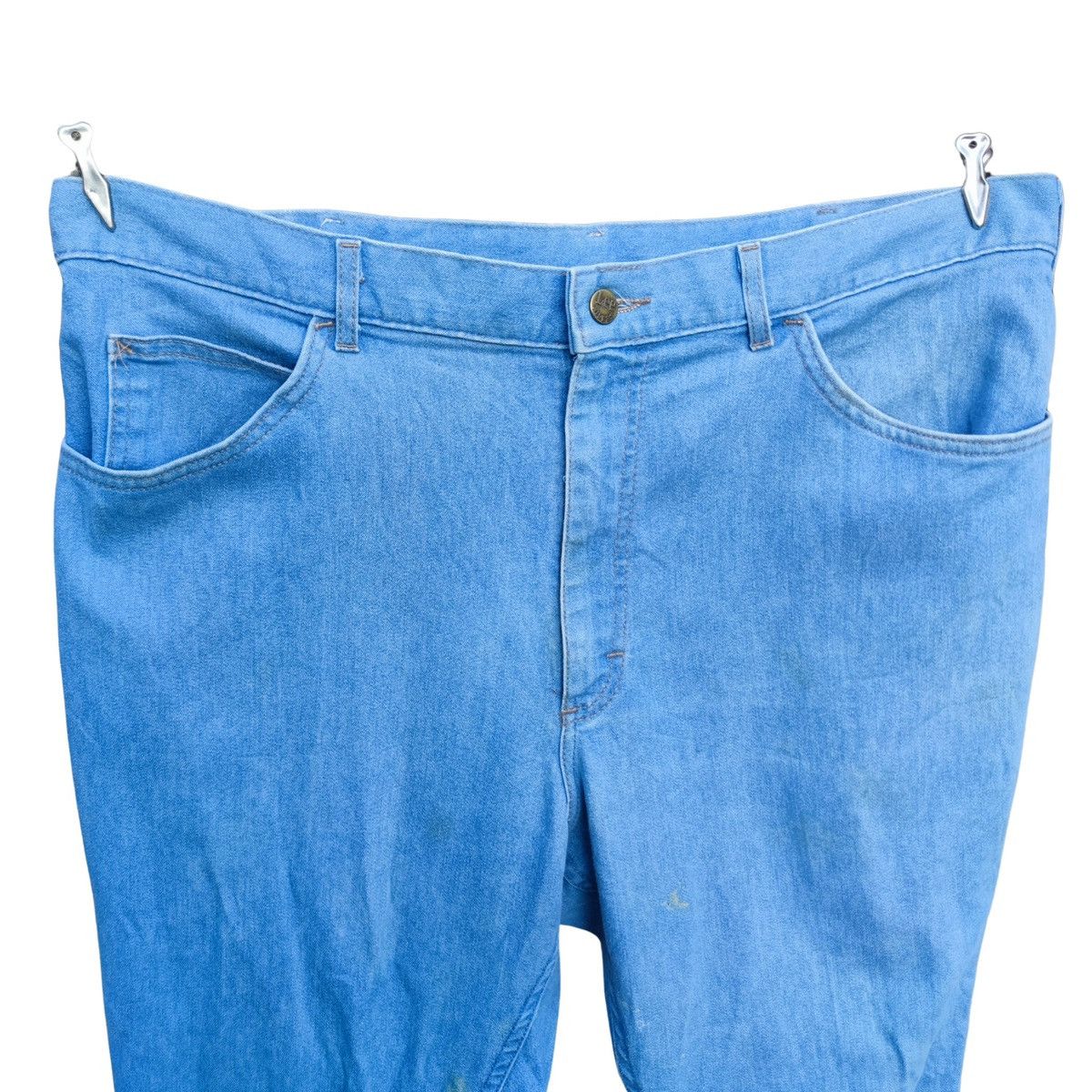 Lee × Vintage Vintage 80s Lee Relaxed Fit Light Blue Denim Jeans Size US 40 / EU 56 - 8 Thumbnail