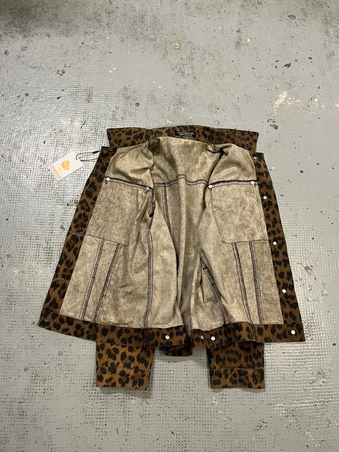 Vintage Sonia Ryckiel Brown Leopard Print Jacket Size S / US 4 / IT 40 - 10 Thumbnail