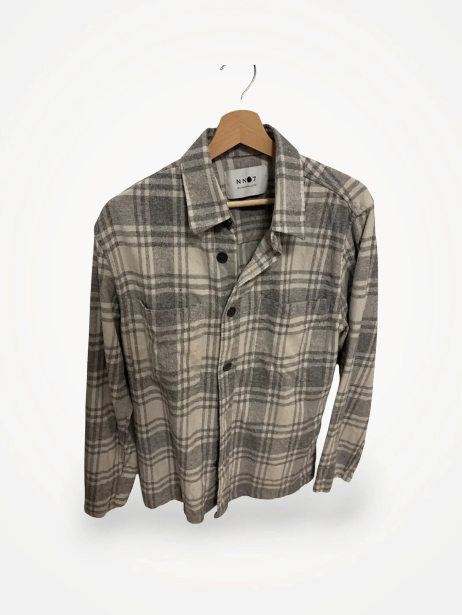 NN07 NN07 Frode Checked Overshirt Grey Multi Shirt Size US S / EU 44-46 / 1 - 1 Thumbnail