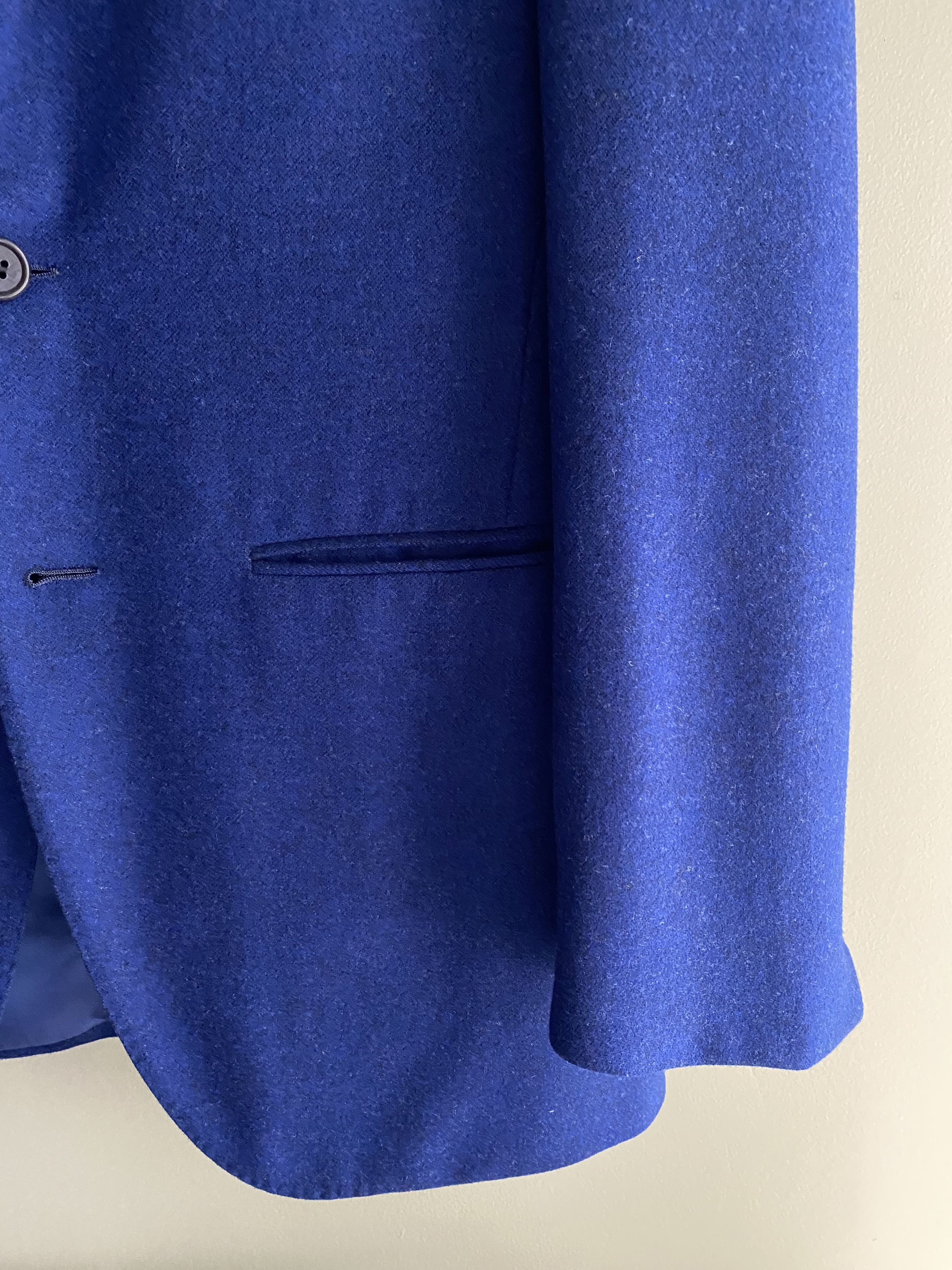 Liverano & Liverano Liverano e Liverano Blue & Navy Twill Sportcoat 46R Size 46R - 2 Thumbnail