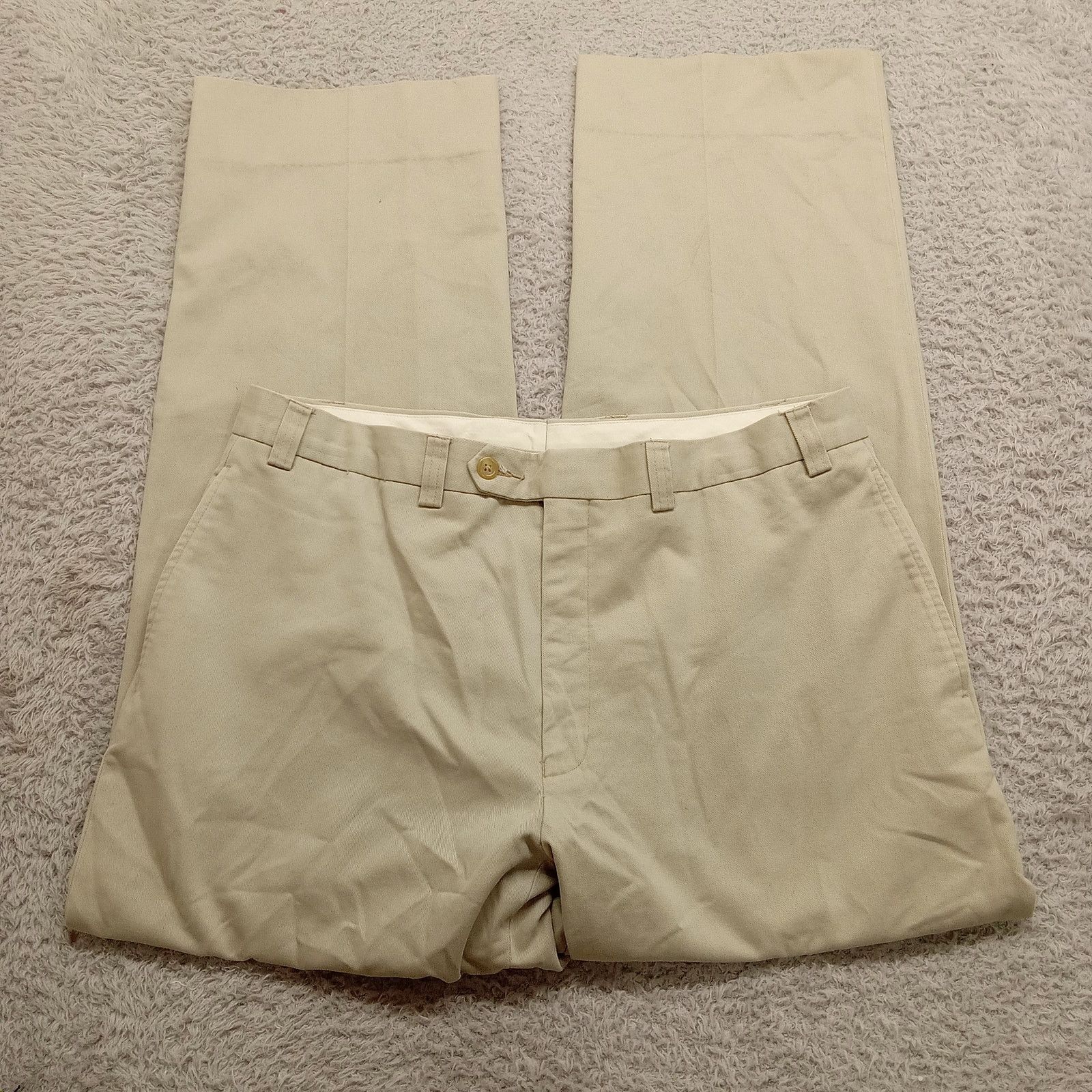 & Other Stories Lauren Ralph Lauren Khakis Pants 36 X 30 Men's Beige Cotton Size US 36 / EU 52 - 4 Thumbnail