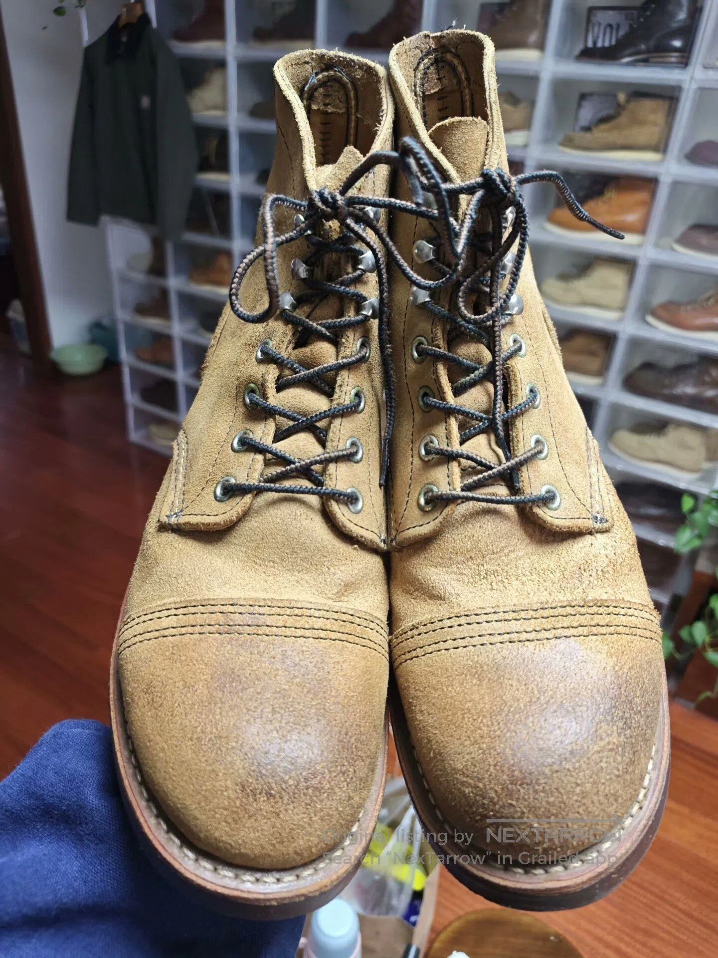 Red Wing Red Wing 8113 Caramel Suede Boot. Size US 8.5 / EU 41-42 - 2 Thumbnail