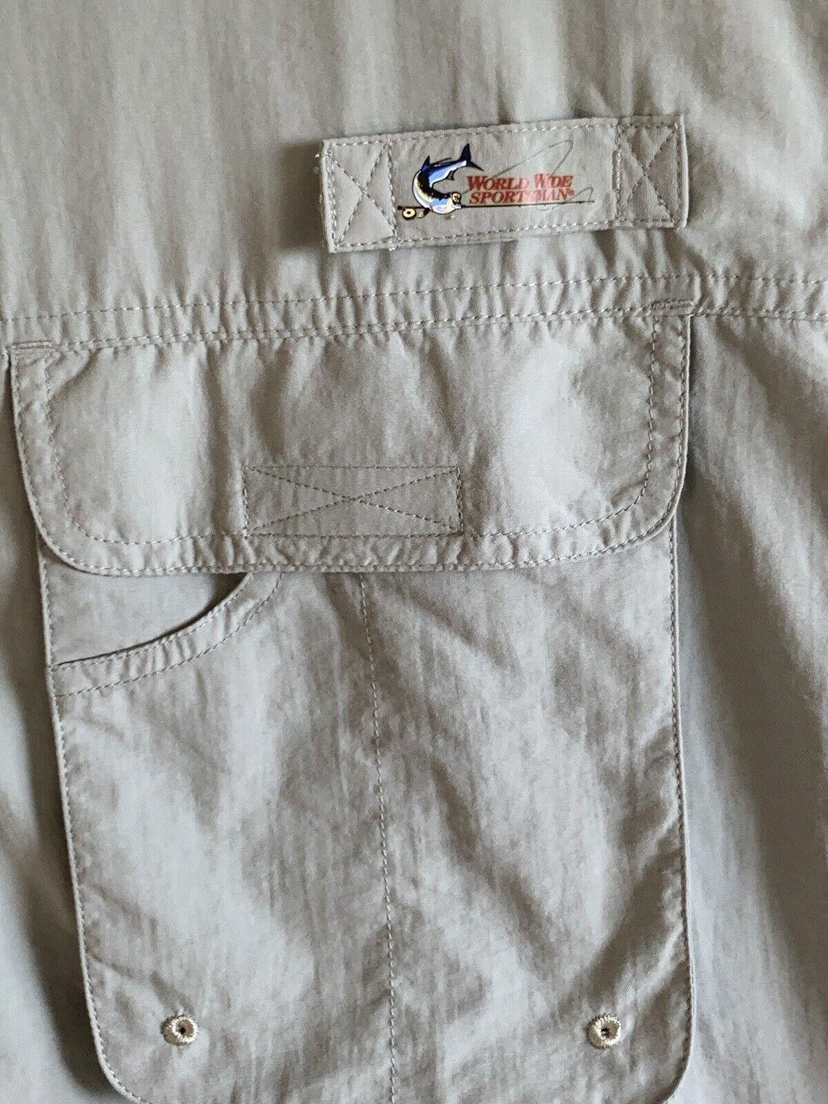 Designer World Wide Sportsman Mens 3XL VENTED Fishing Shirt Size US XXL / EU 58 / 5 - 5 Thumbnail
