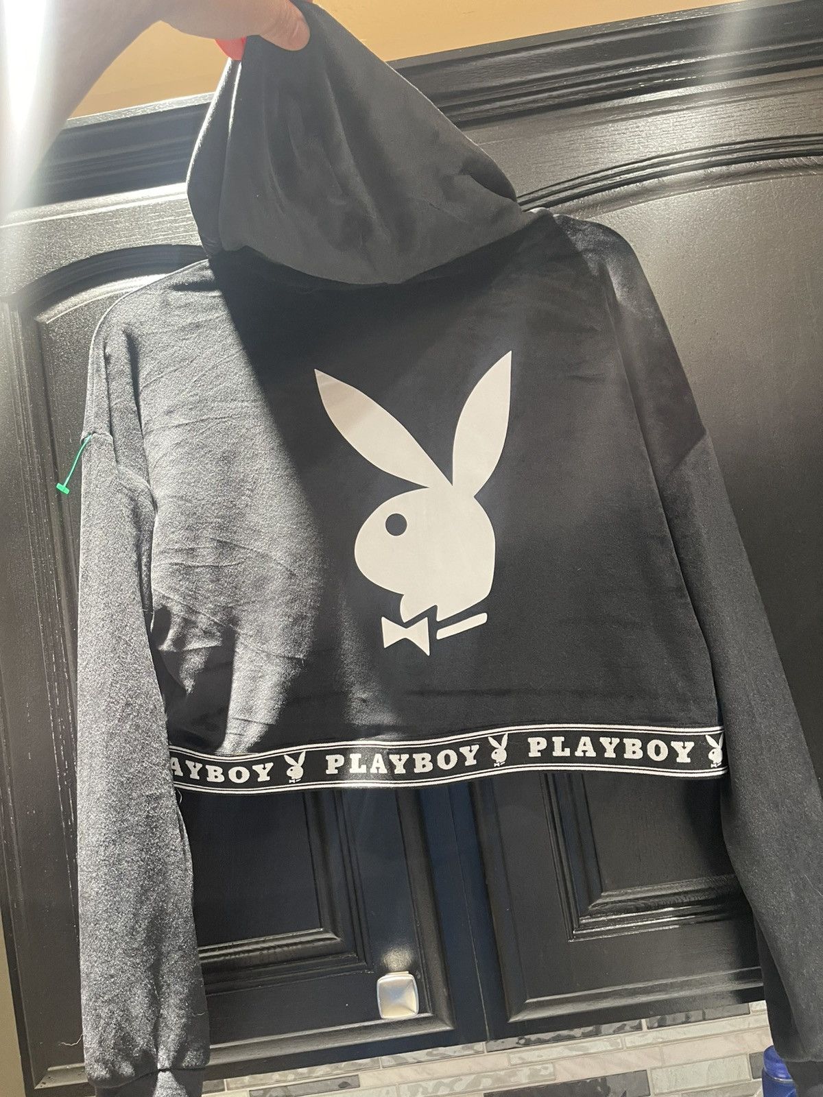 Playboy Women’s Suede Playboy Crop Top Full Zip Jacket Size Small Size S / US 4 / IT 40 - 7 Thumbnail