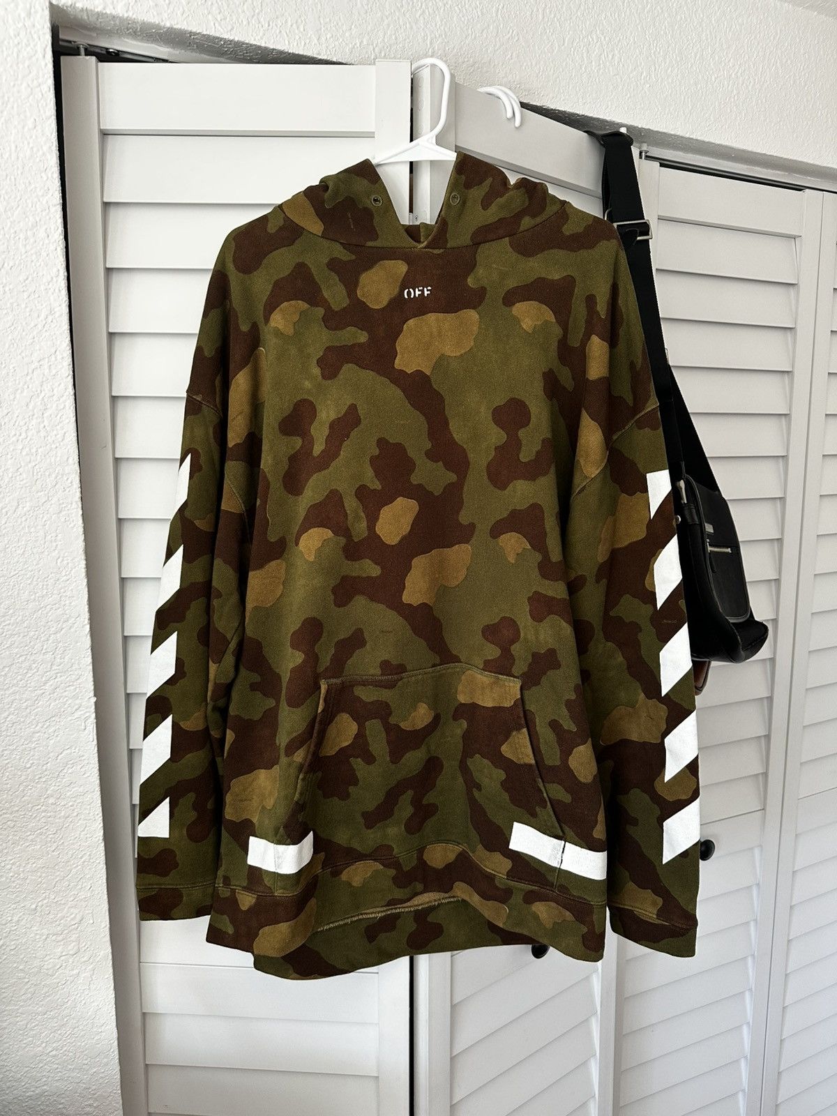 Off-White Off White Camoflauge Virgil Abloh Oversized Hoodie Size US S / EU 44-46 / 1 - 2 Thumbnail