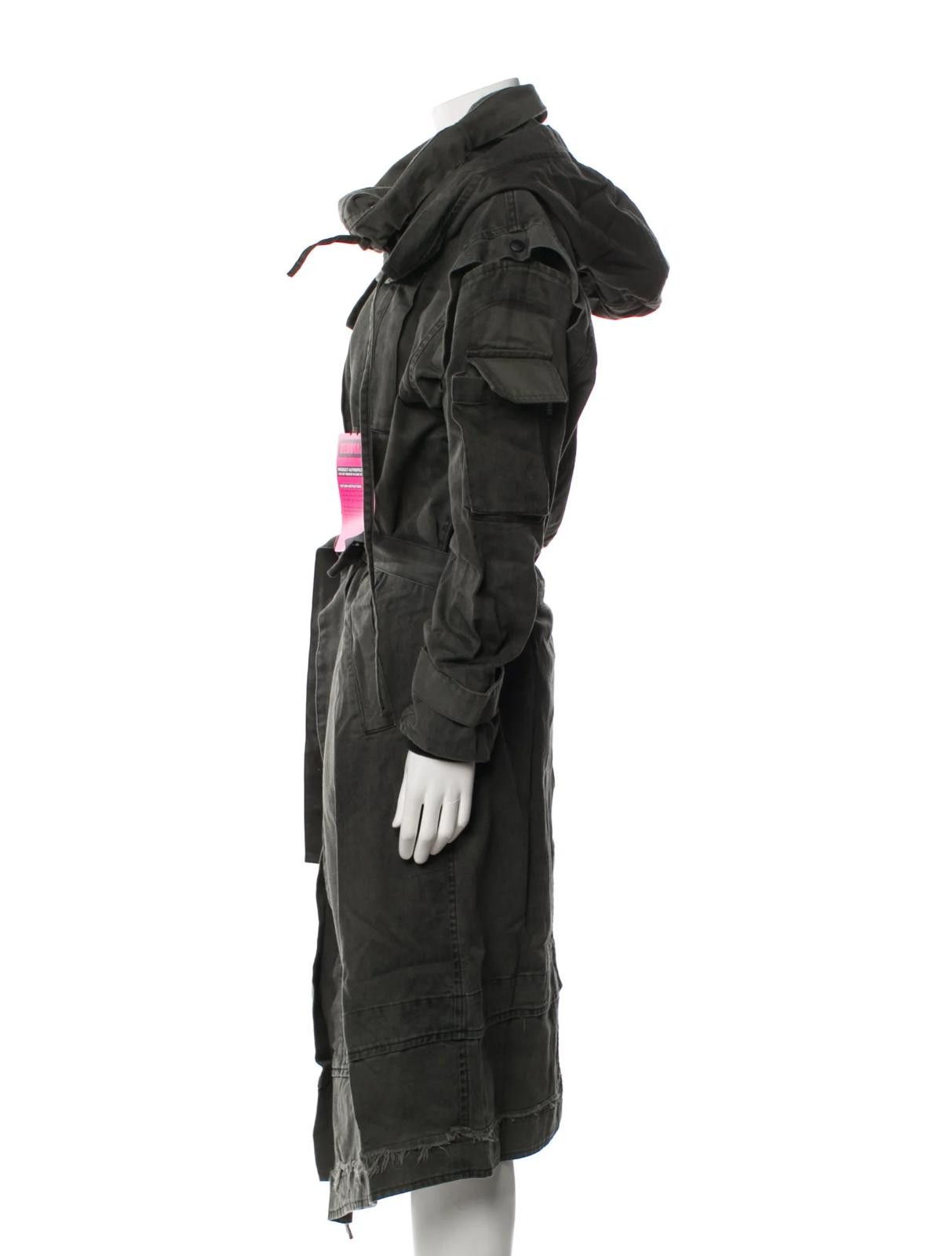 Demobaza Demobaza Dark Green Trenchcoat Size: L Size L / US 10 / IT 46 - 2 Thumbnail
