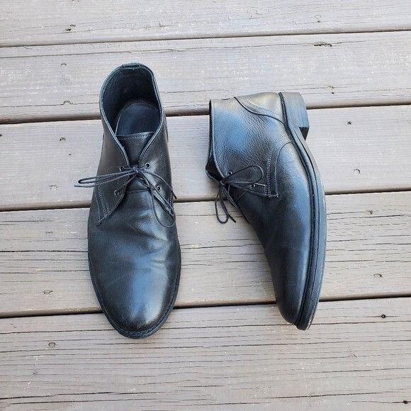 Allen Edmonds Allen Edmonds Cyrus Black Leather 2 Eye Lace-up Comfort Shoc Size US 11.5 / EU 44-45 - 2 Thumbnail