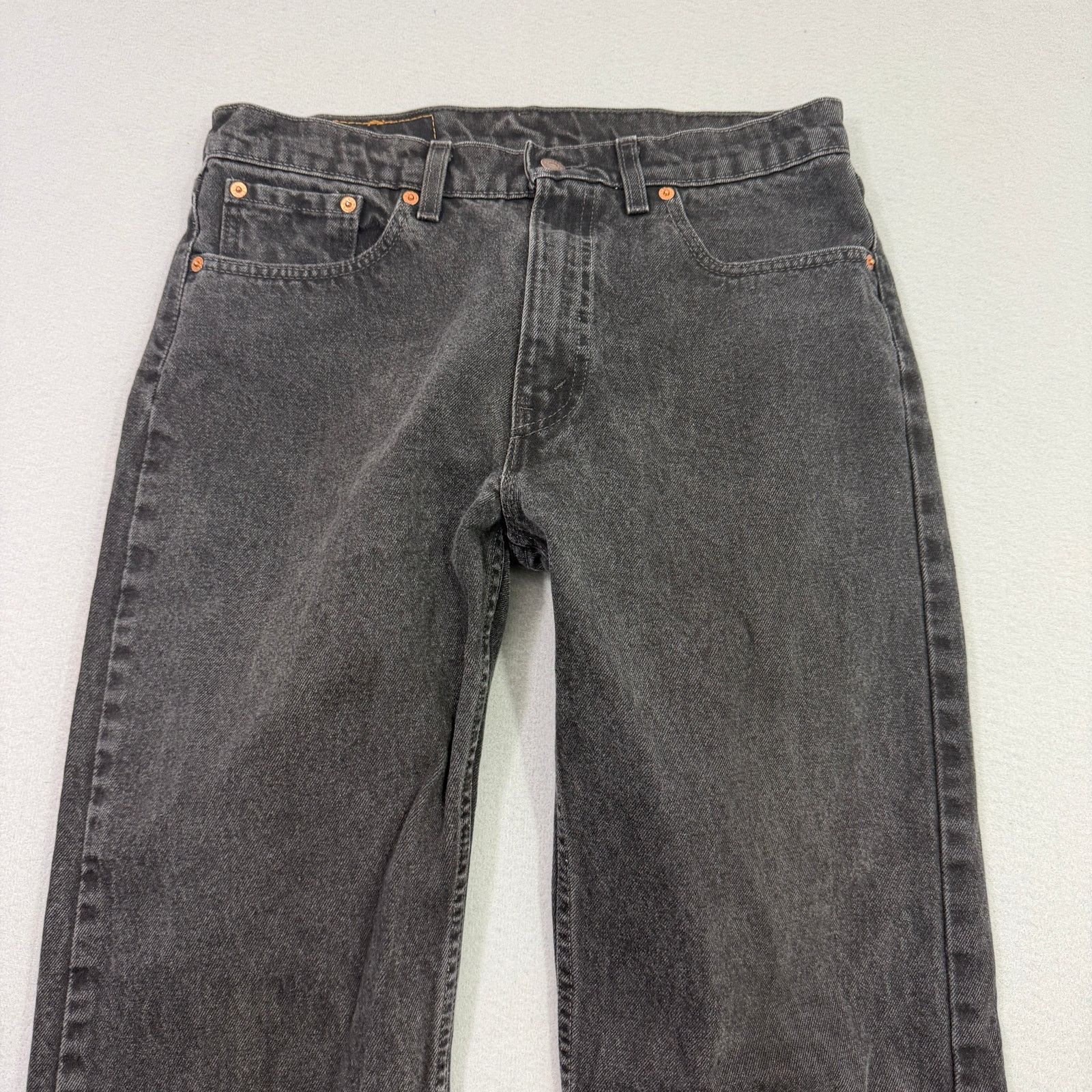Levi's Vintage Levis 505 Jeans Men's 34x36 Black Regular Straight Size US 34 / EU 50 - 2 Thumbnail