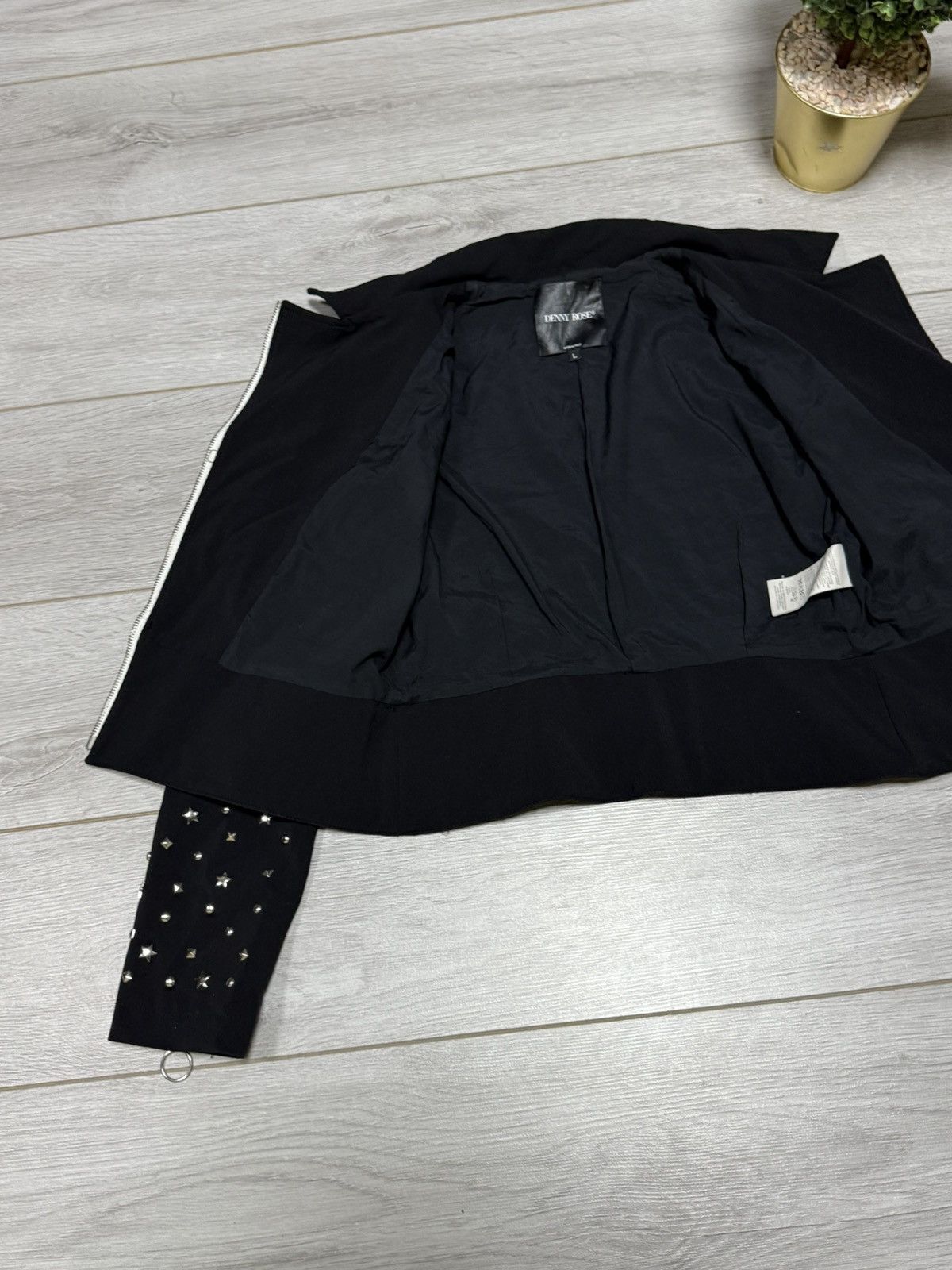 Other Denny Rose studded stars Jacket zip designer jkde eb0 Size L / US 10 / IT 46 - 10 Thumbnail