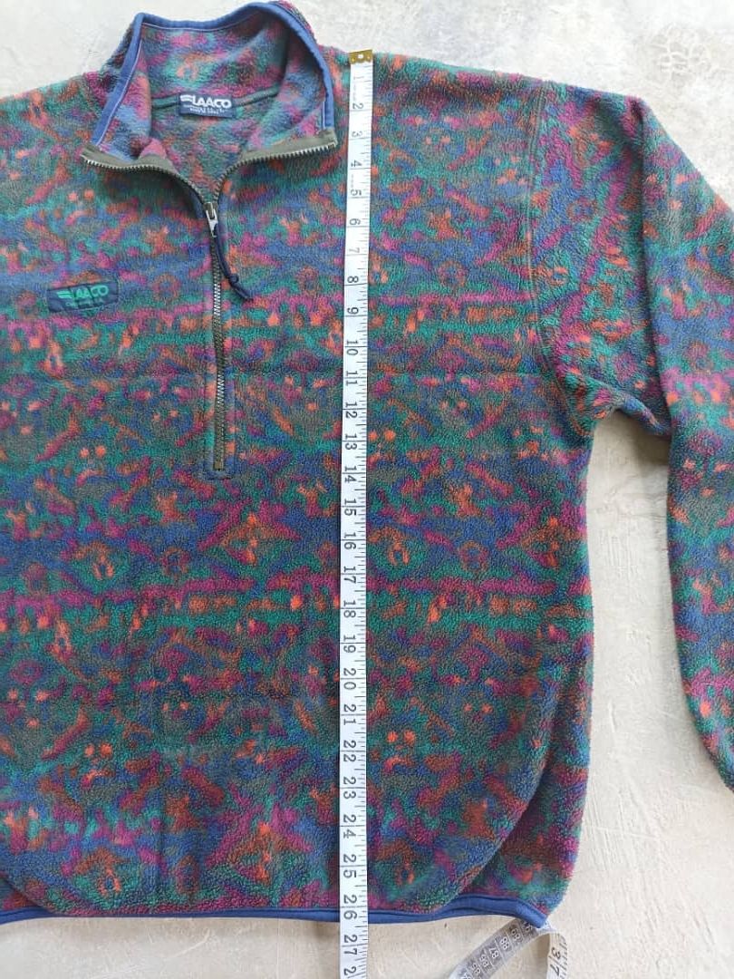 Japanese Brand × Vintage Vintage LAACO Sweatshirt Fleece Half zip Size US L / EU 52-54 / 3 - 12 Thumbnail