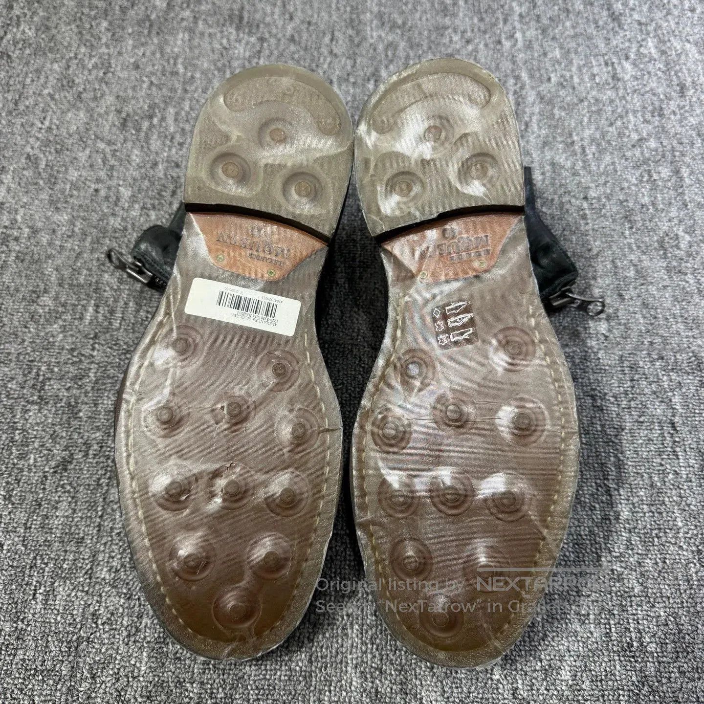 Alexander McQueen Black Leather Zip-Front Shoes Size 7. Size US 7 / EU 40 - 4 Thumbnail