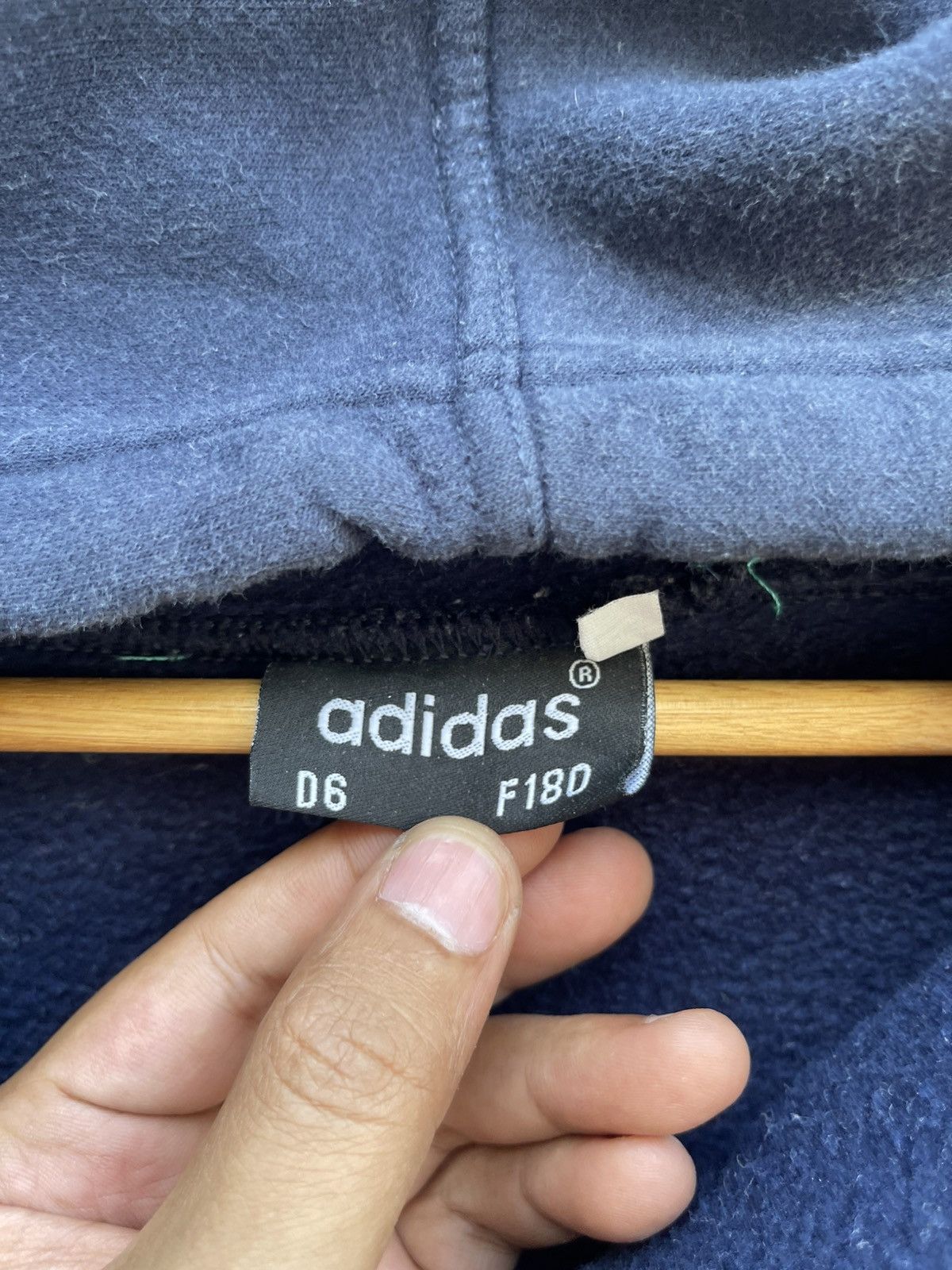Adidas Vintage 90s Adidas Equipment Hoodie, Trefoil Logo, Deep Navy Size US XXL / EU 58 / 5 - 3 Thumbnail
