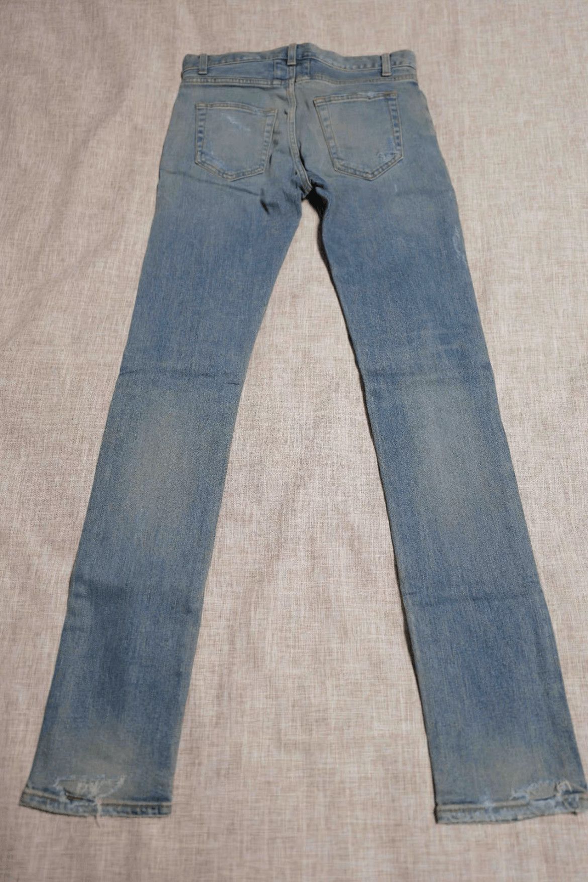 Saint Laurent Paris Saint Laurent Paris 15AW D02 Distressed Cut Wash Denim Size US 29 - 2 Thumbnail