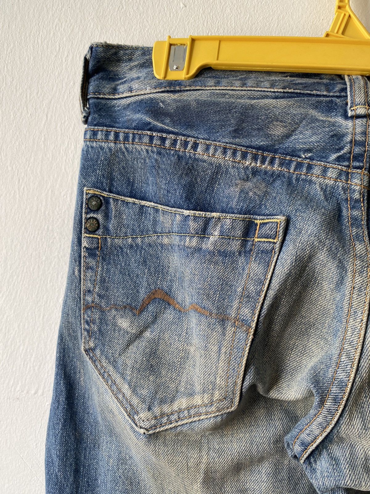 Japanese Brand Japanese Brand Rivet & Blue Flare Distressed Denim Size US 30 / EU 46 - 16 Thumbnail