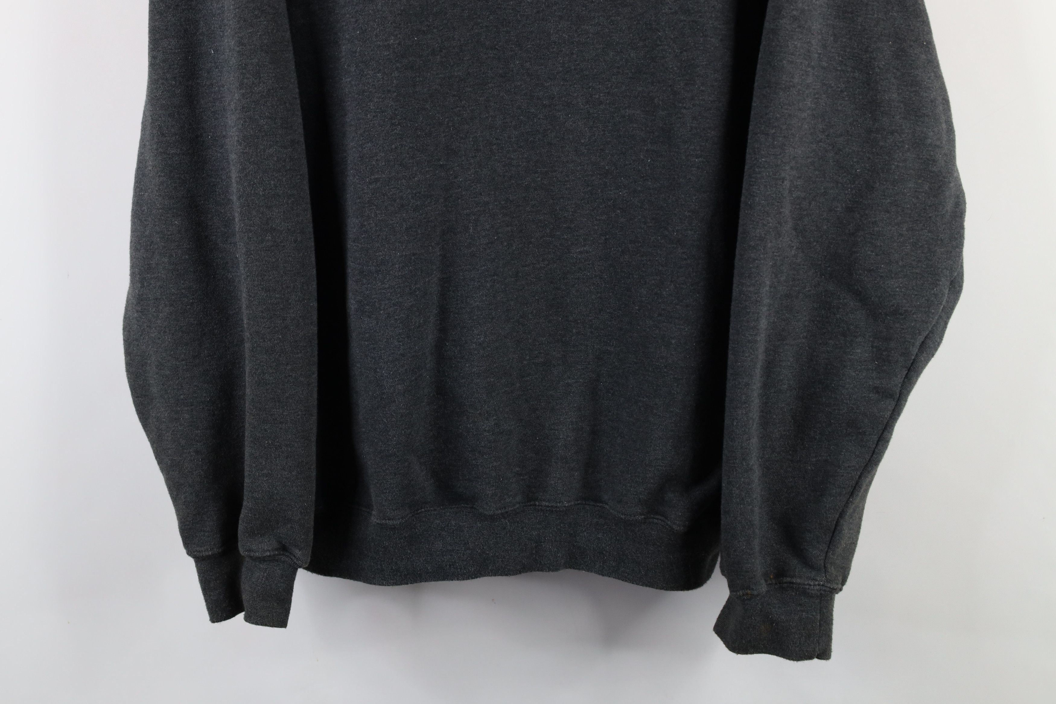 Vintage Vintage 90s Streetwear Blank Crewneck Sweatshirt Gray Size US XL / EU 56 / 4 - 3 Thumbnail