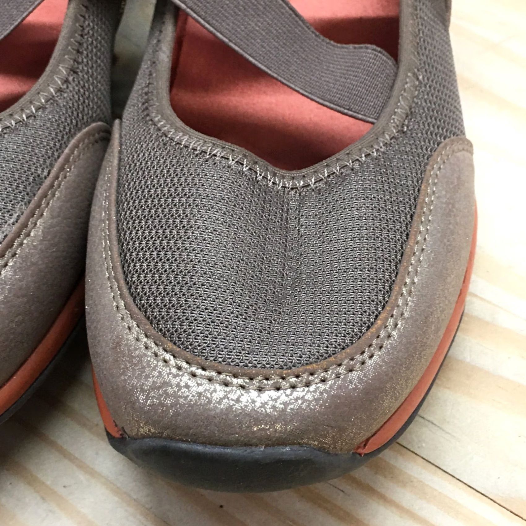 Vintage White Mountain Mary Jane Womens 11M Brown Cliffs Round Toe Slip On Flats Casual Size US 11 / IT 41 - 6 Thumbnail