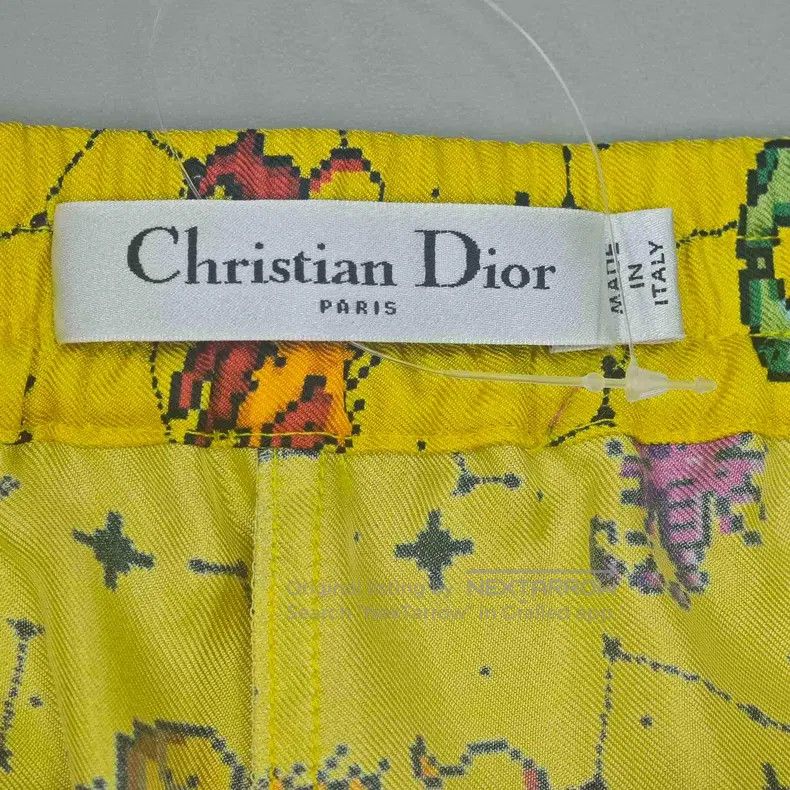 Dior Dior Yellow constellation pattern mulberry silk shorts Size 42" / US 20 - 5 Thumbnail