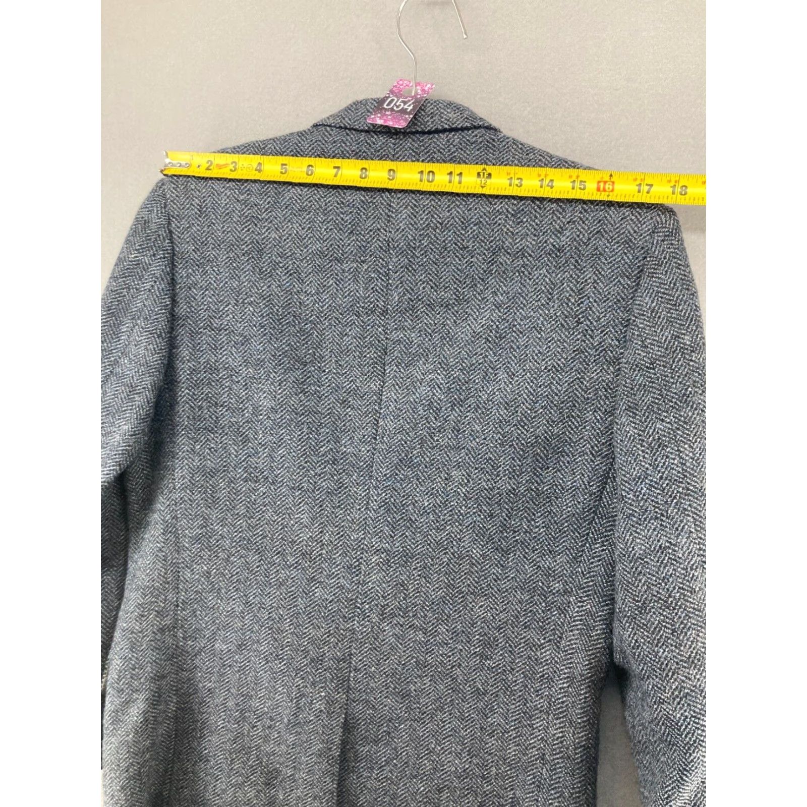 Vintage VINTAGE Nino Cerruti Suit Jacket Blue Wool Herringbone Business Classic Fit L Mens Size 42R - 5 Thumbnail