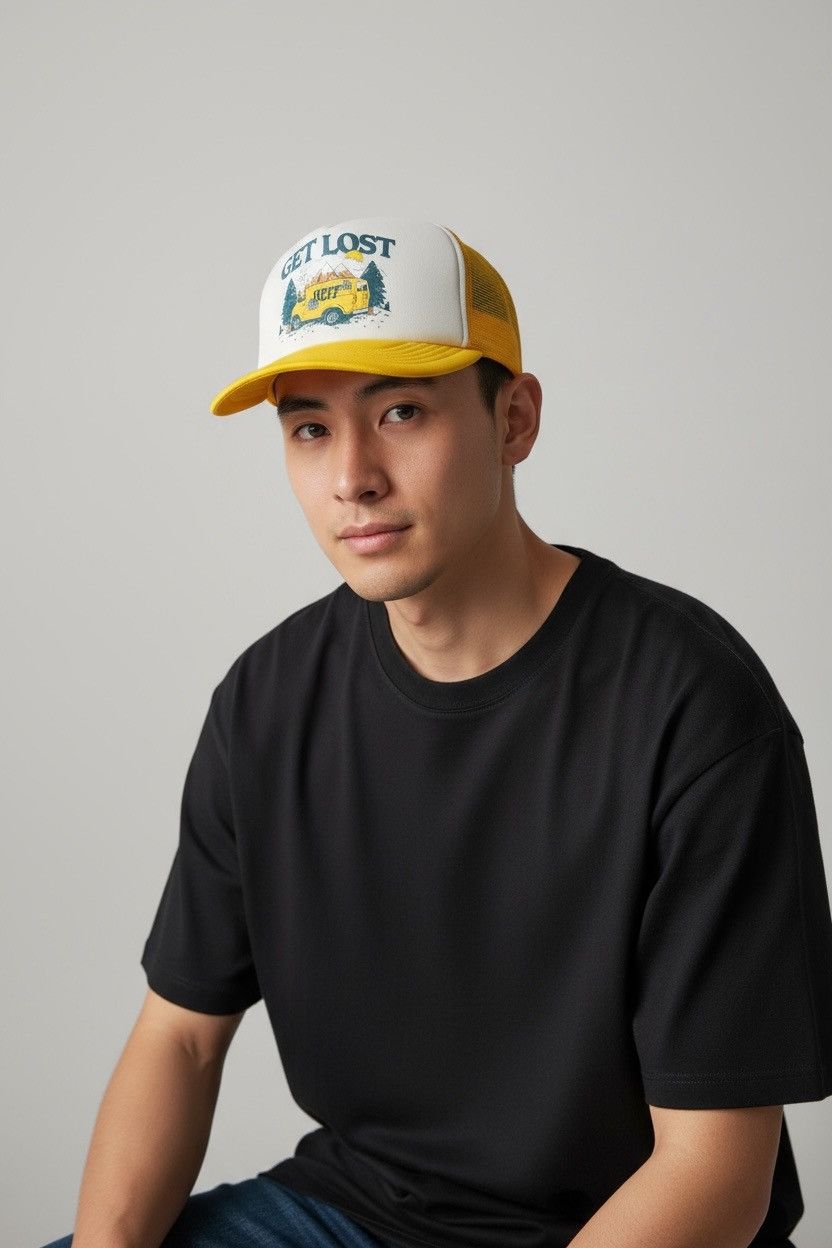 NEFF Neff "Get Lost" Multicolor Snapback Trucker Hat Adjustable Size ONE SIZE - 4 Thumbnail