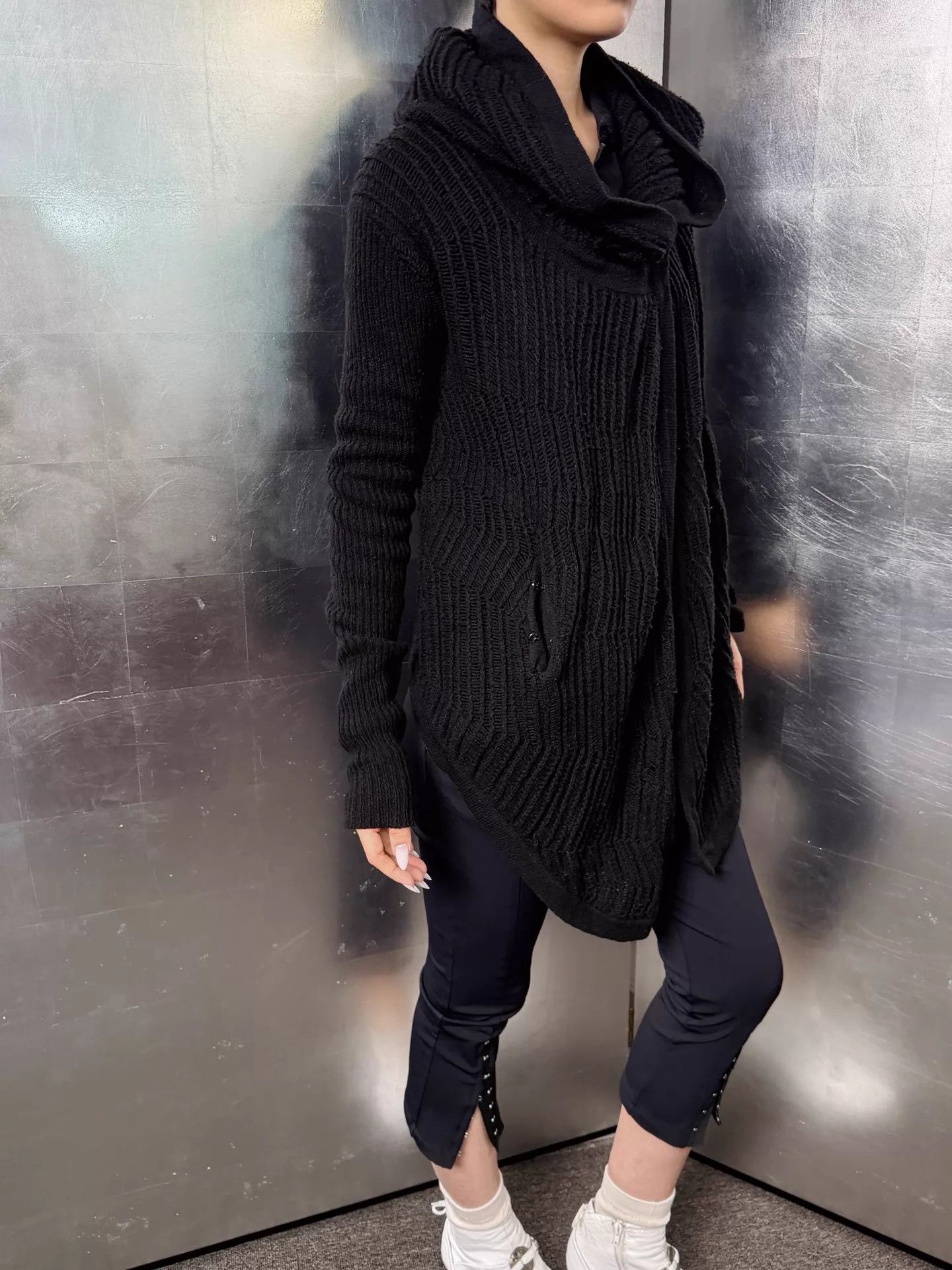 Helmut Lang Helmut Lang Vintage Wool-Knit Hooded Cardigan Size S Size S / US 4 / IT 40 - 6 Thumbnail