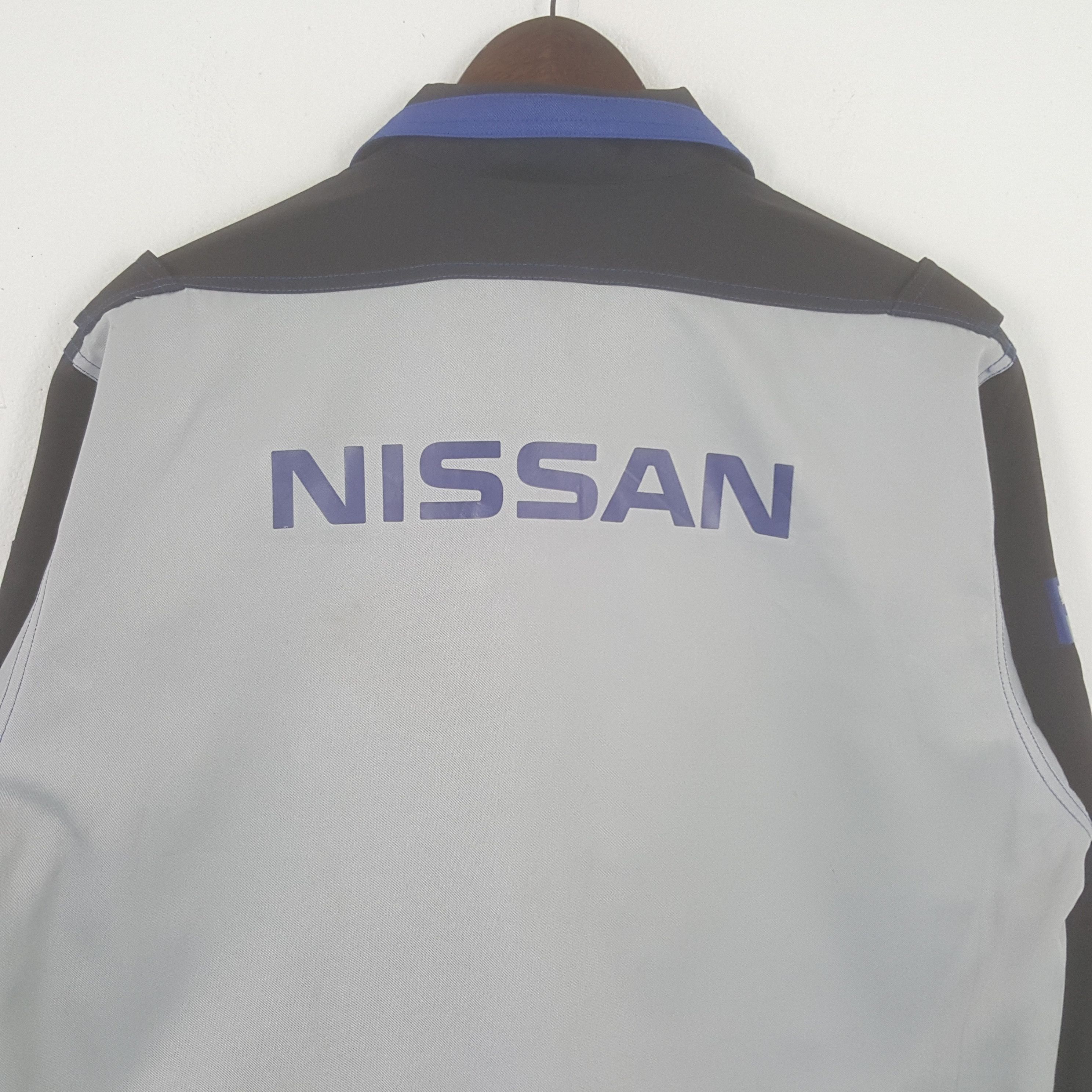 Japanese Brand × Vintage Vintage Nissan Blue Stage Racing Worker Sport Jacket Size US L / EU 52-54 / 3 - 2 Thumbnail