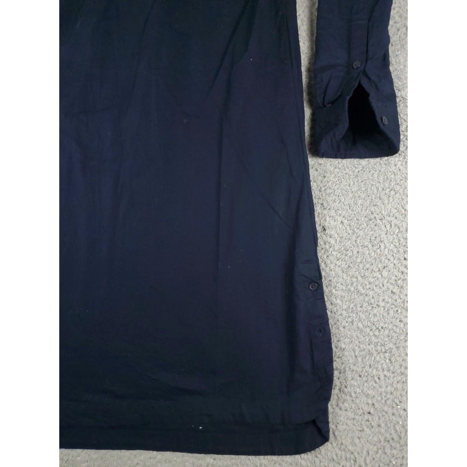 Tommy Hilfiger VINTAGE Tommy Hilfiger Shirt Dress Womens 2XS Blue Long Sleeve Button-Front Modern Classic Size XXS / US 00 / IT 34 - 4 Thumbnail