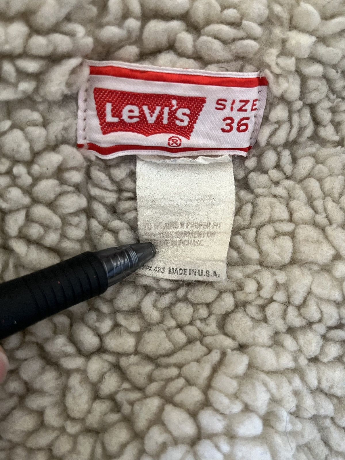 Levi's Vintage Levi sherpa lined jean jacket Size US S / EU 44-46 / 1 - 4 Thumbnail
