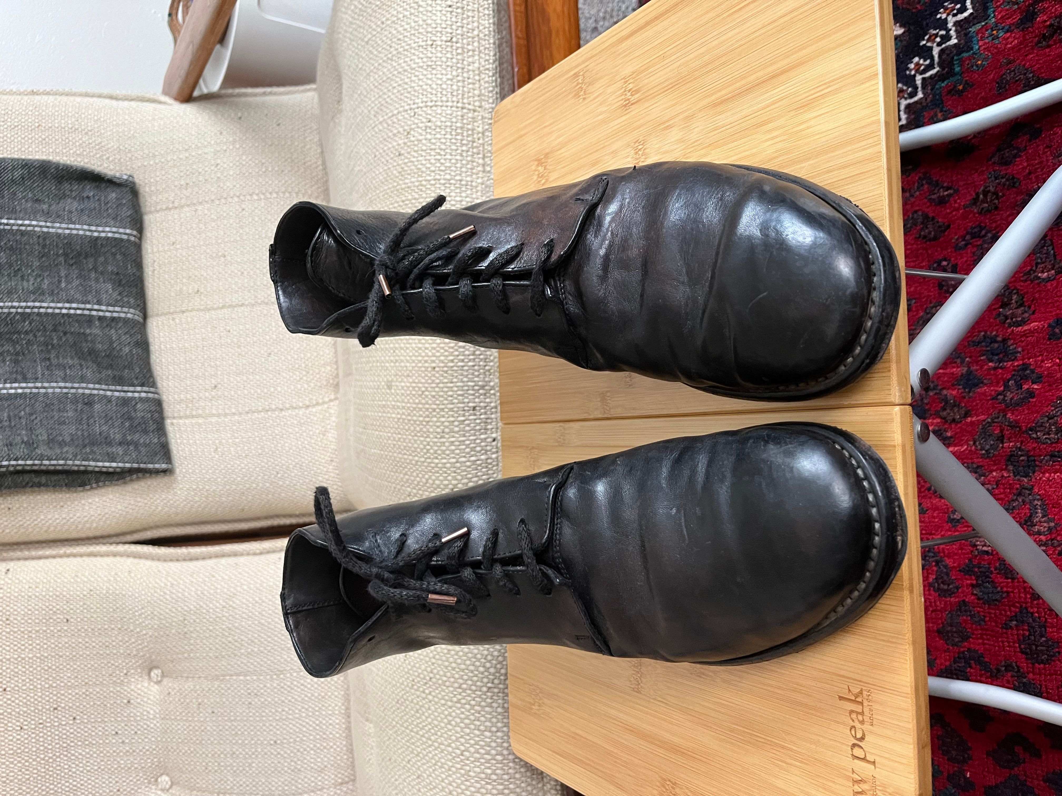 Pre-owned Guidi Black Leather Ankle Boot
