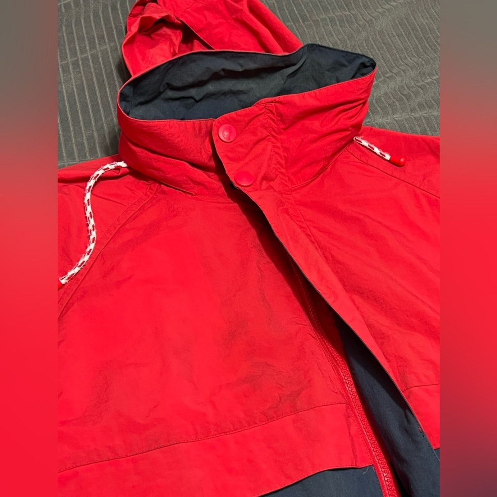 Nautica Vintage 90s Nautica Class Spell Out Sailing Jacket Red Navy Size US L / EU 52-54 / 3 - 7 Thumbnail