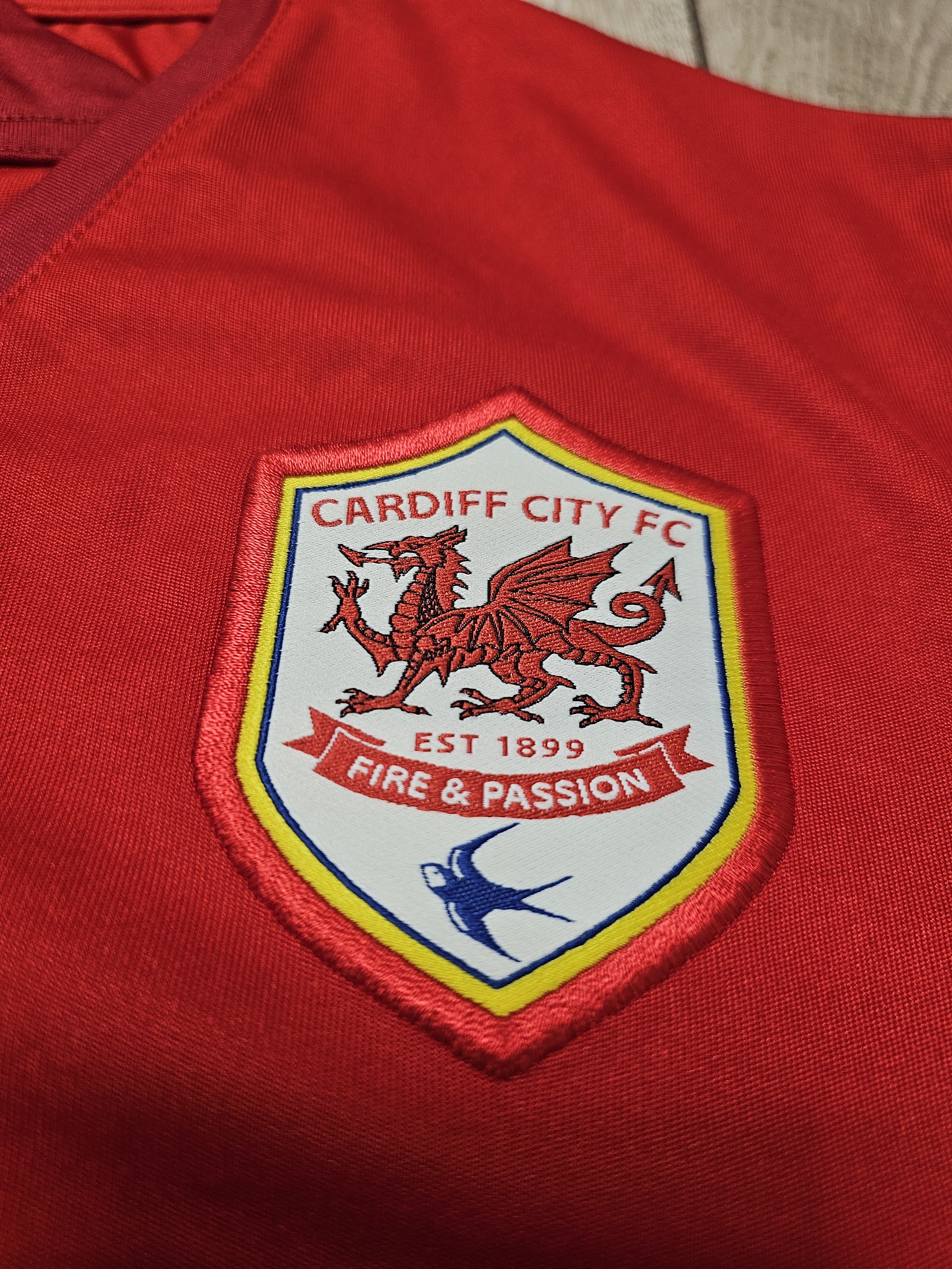 Puma CARDIFF CITY 2013 2014 HOME FOOTBALL SHIRT SOCCER JERSEY Size US L / EU 52-54 / 3 - 4 Thumbnail
