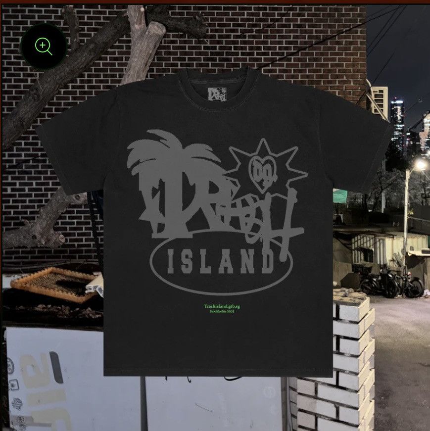 Drain Gang Trash Island Logo Black Tee Size US XL / EU 56 / 4 - 1 Thumbnail