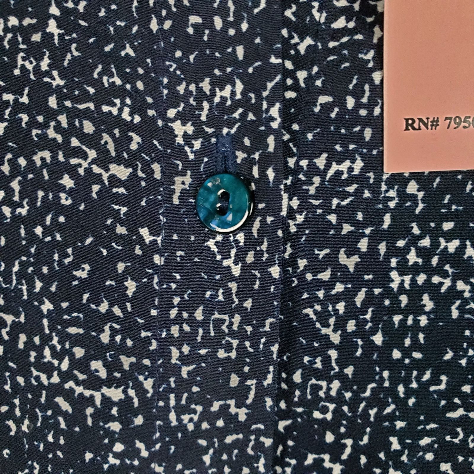 Other NWT Violet & Claire Navy Blue Speckled Silky Blouse Medium Size M / US 6-8 / IT 42-44 - 10 Thumbnail