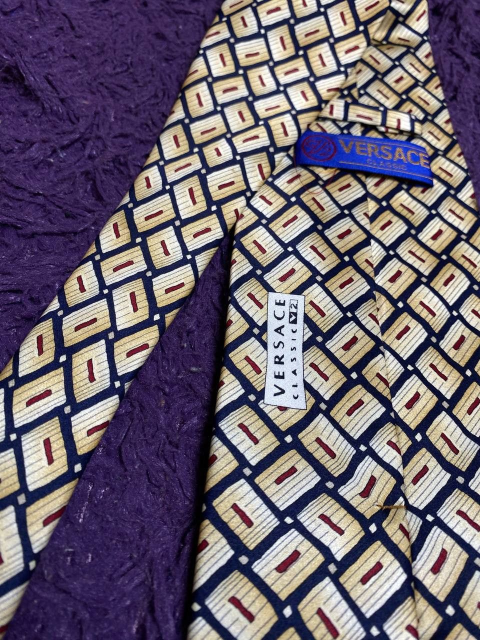 Versace Versace Vintage Versace Silk Tie Size ONE SIZE - 7 Thumbnail